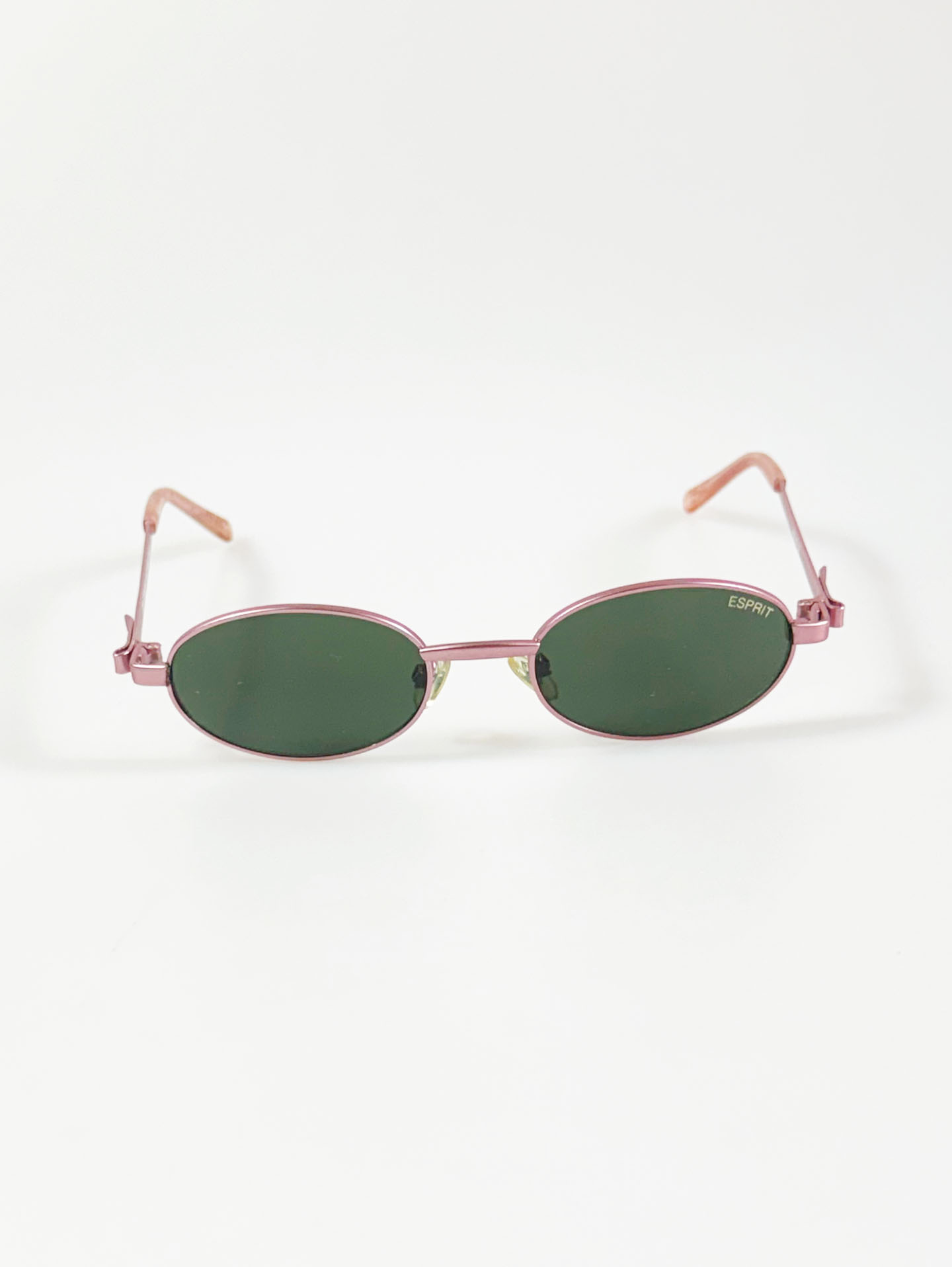 90's ESPRIT Pink Slim Oval Metal Sunglasses