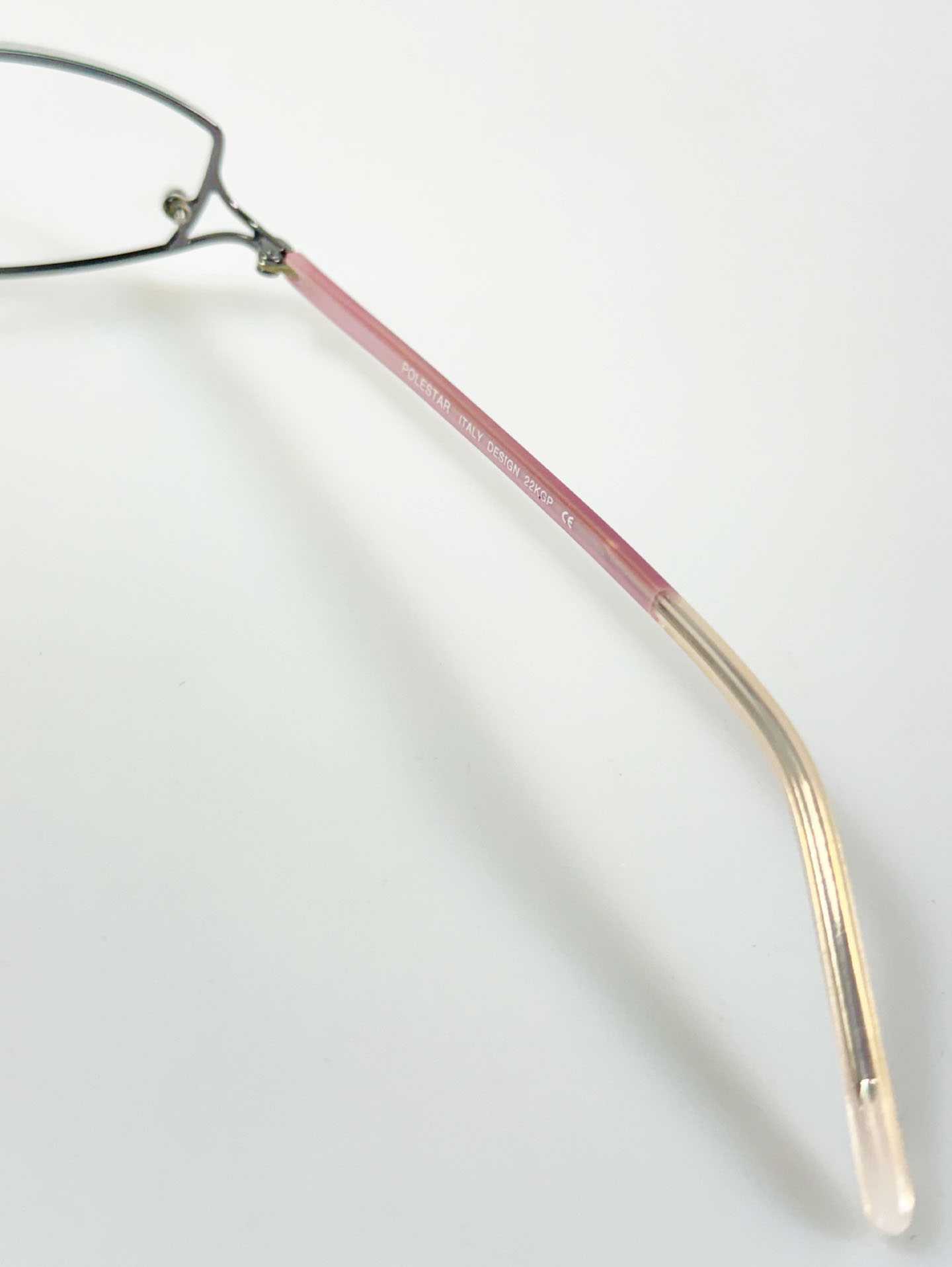 POLESTAR Underrim Silver Oval Metal Glasses