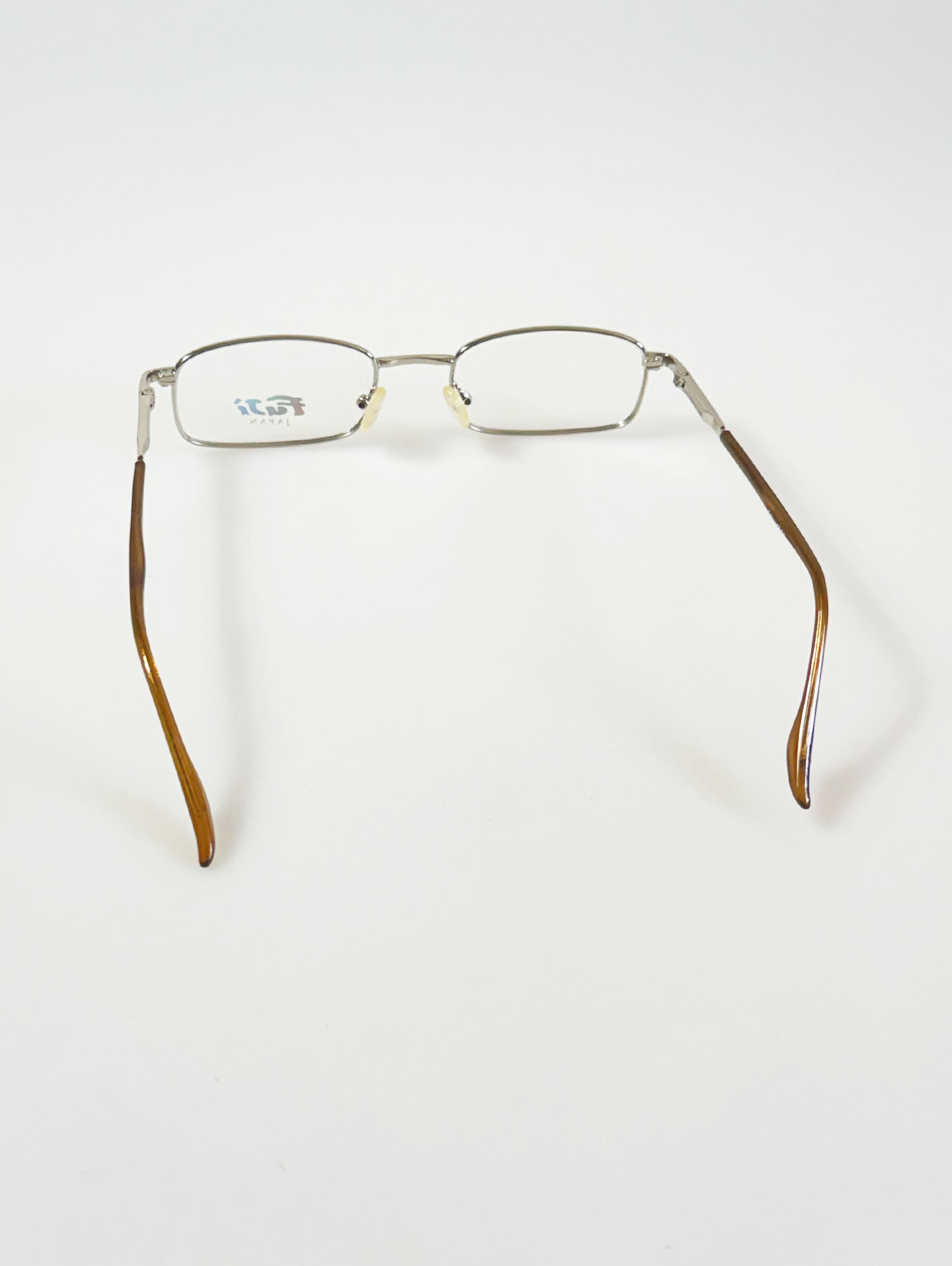 90's FUJI JAPAN Slim Square Metal Glasses Collection / 2 Colors