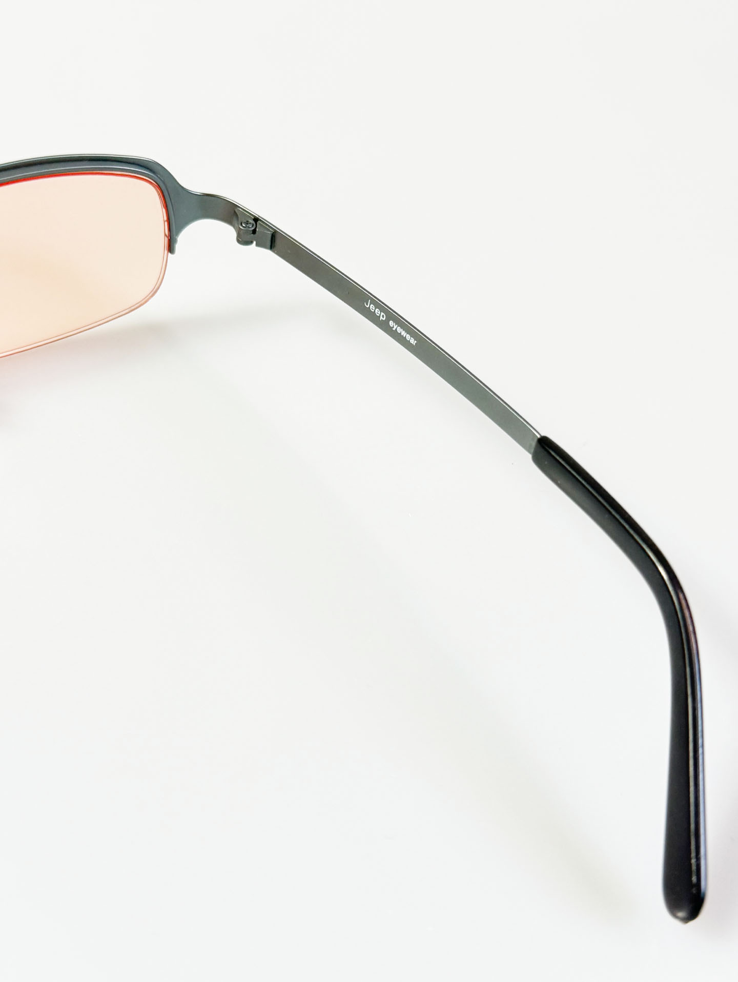 JEEP Semi-Rimless Square Metal Tint Glasses