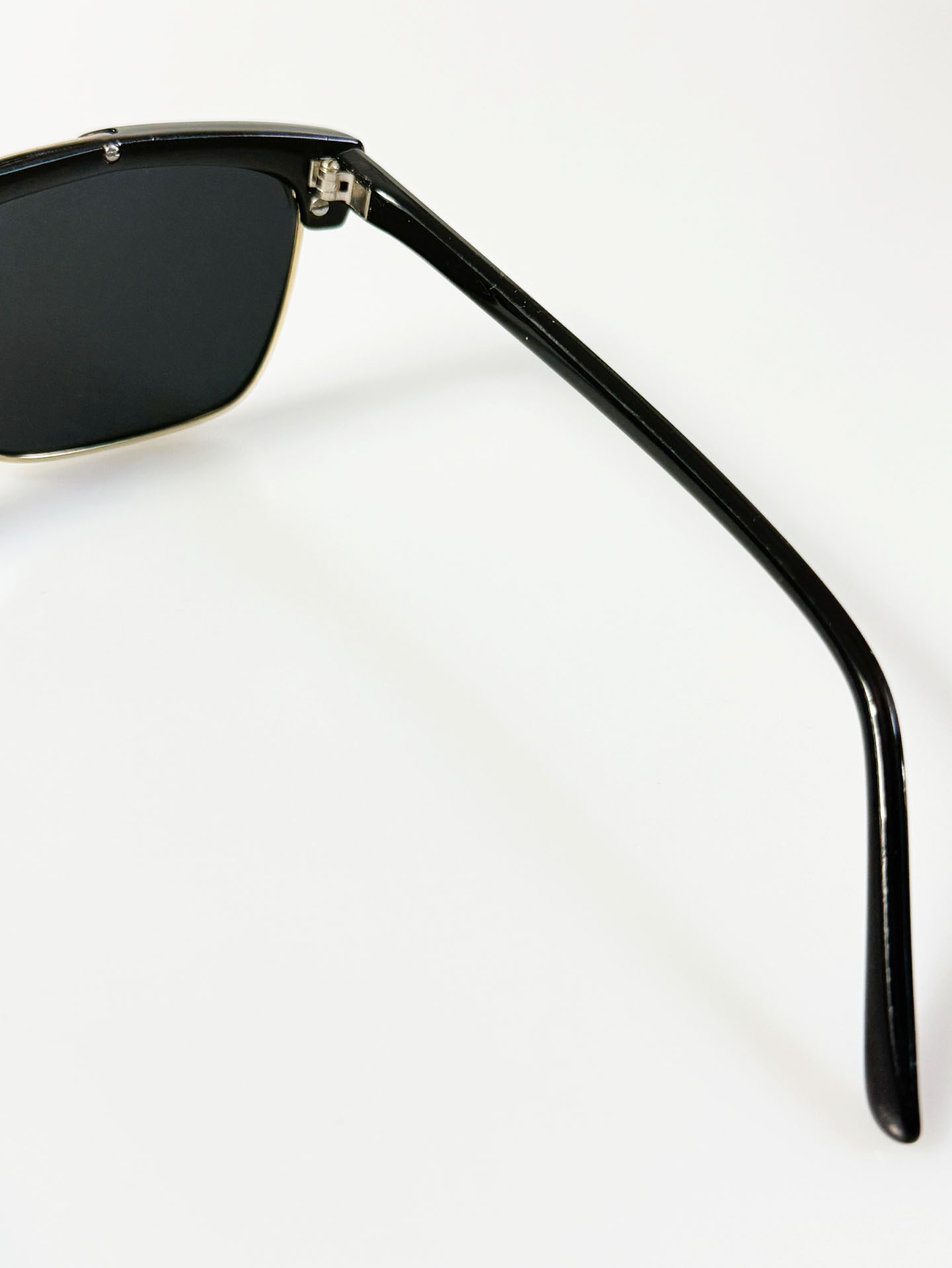 Black&Gold Clubmaster Browline Square Frame Sunglasses