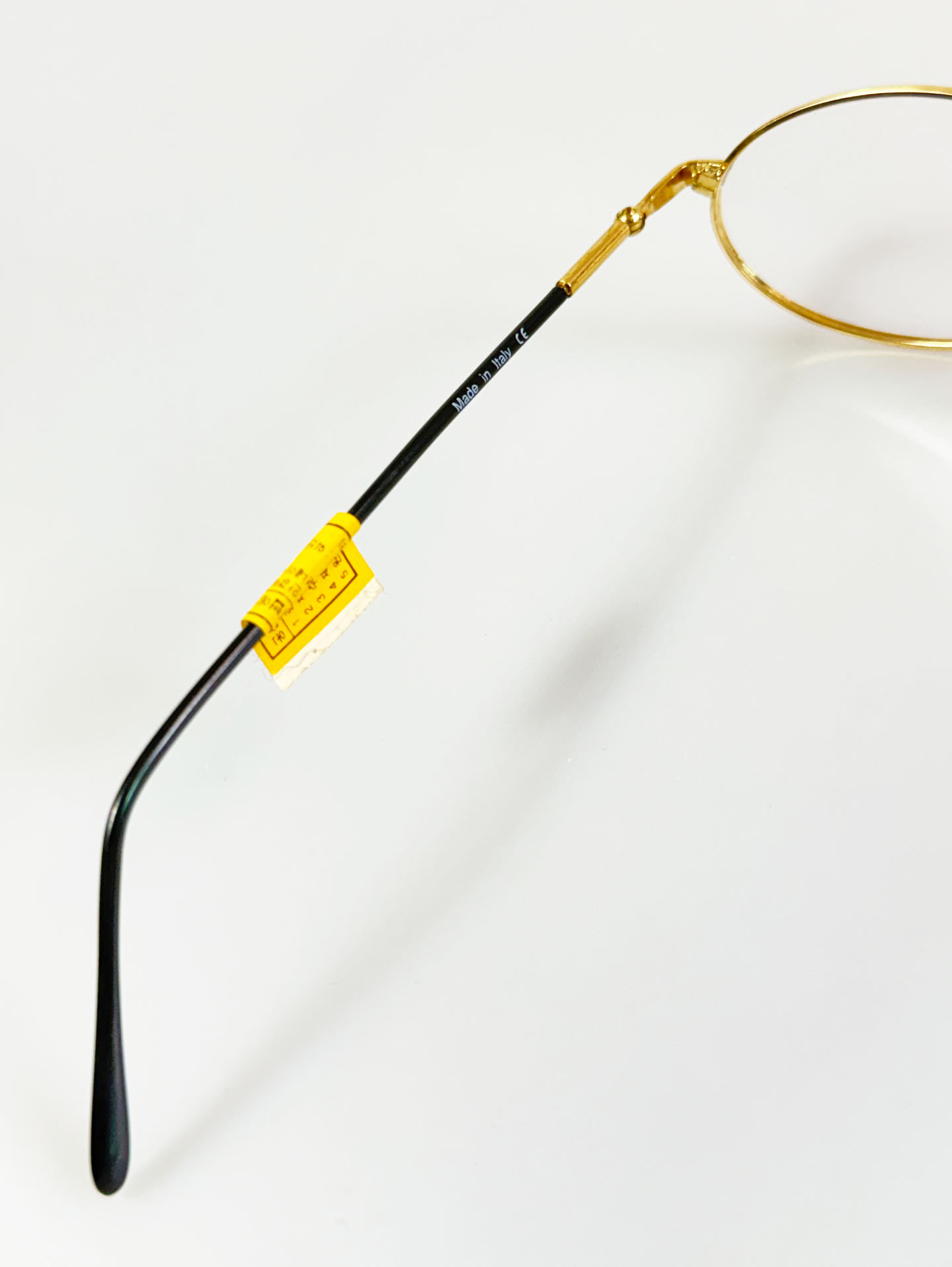 MONTENAPOLEONE Slim Oval Gold Metal Glasses
