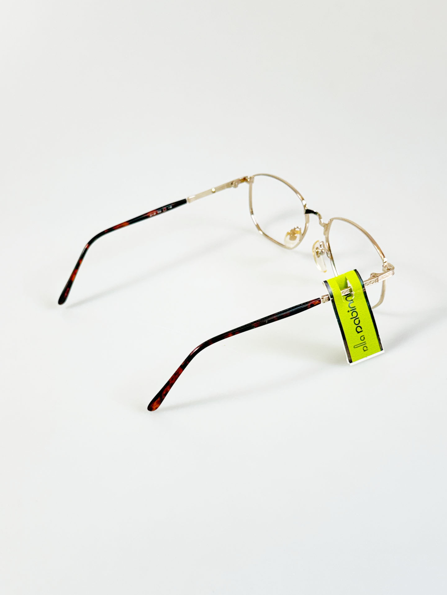 PABINNA Gold Slim Geometric Square Metal Glasses