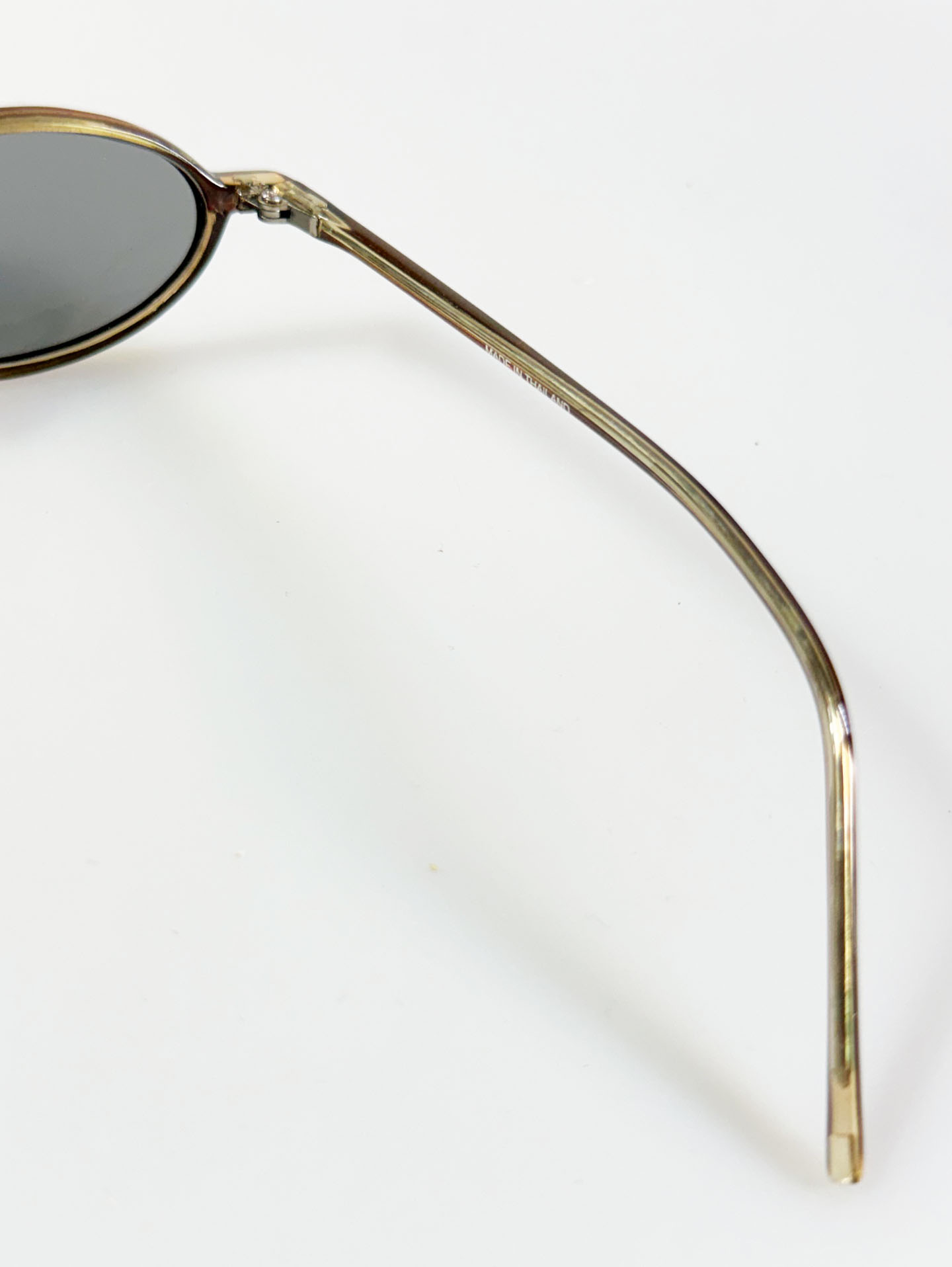 90's QMA Black Two-Tone Oval Acetate Frame Glasses