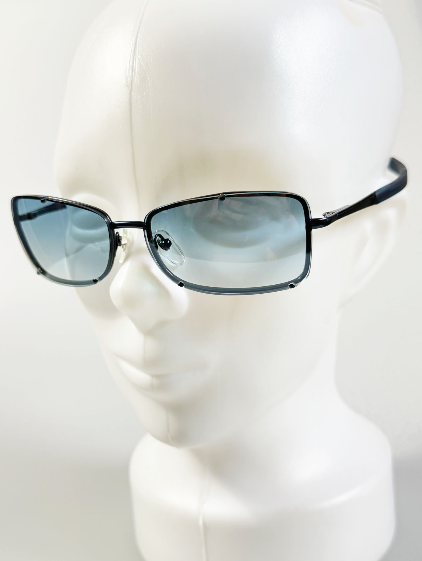 IXRON Rimless Square Metal Tint Sunglasses