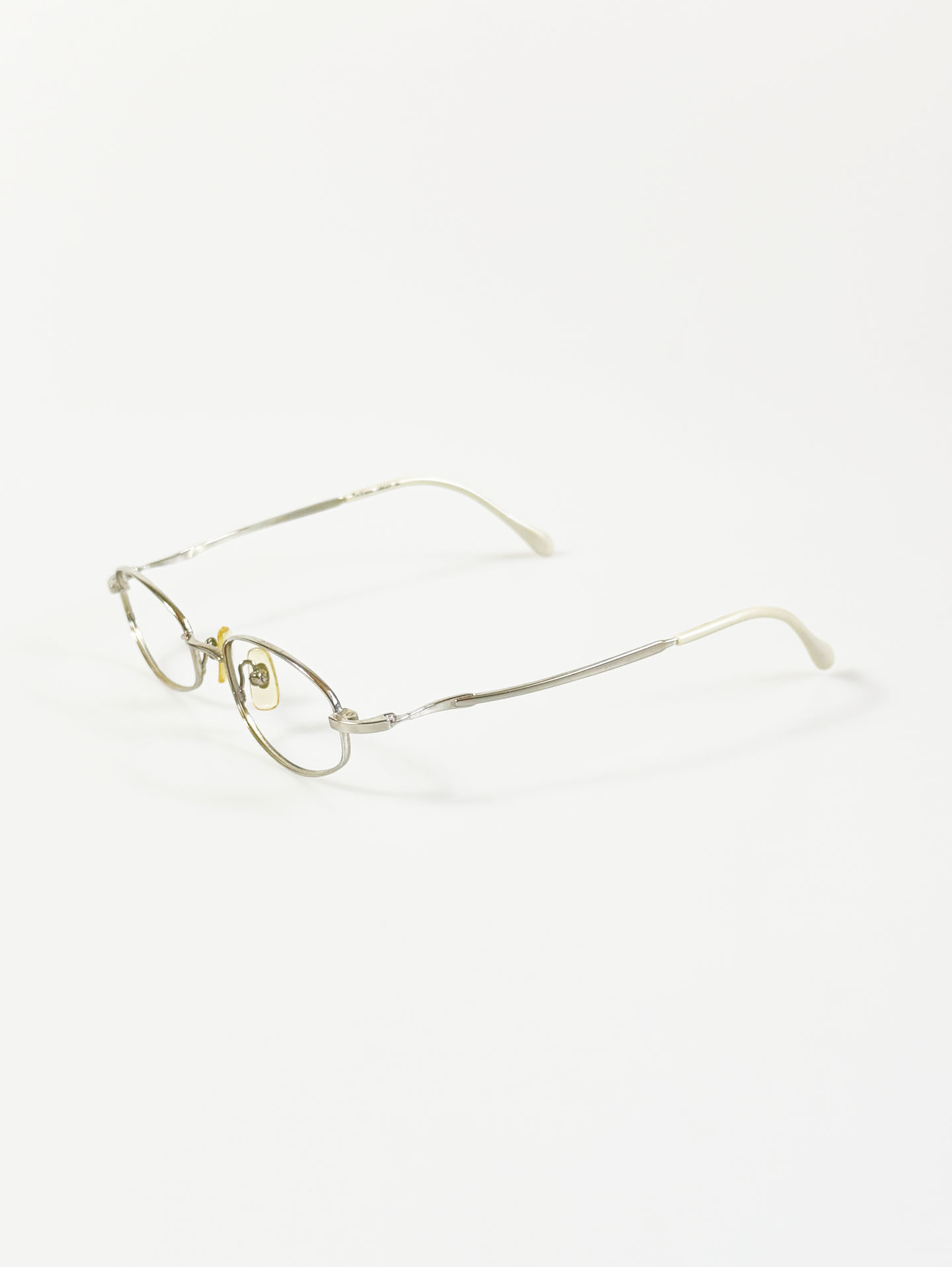 90’s RUCHIANO Silver Oval Metal Frame Glasses