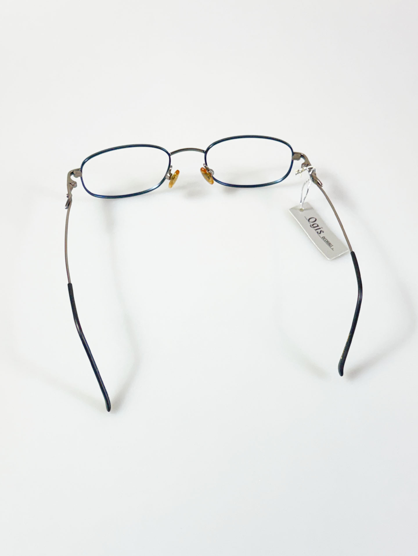 OGIS OCCHIALI Slim Square Two-Tone Metal Frame Glasses