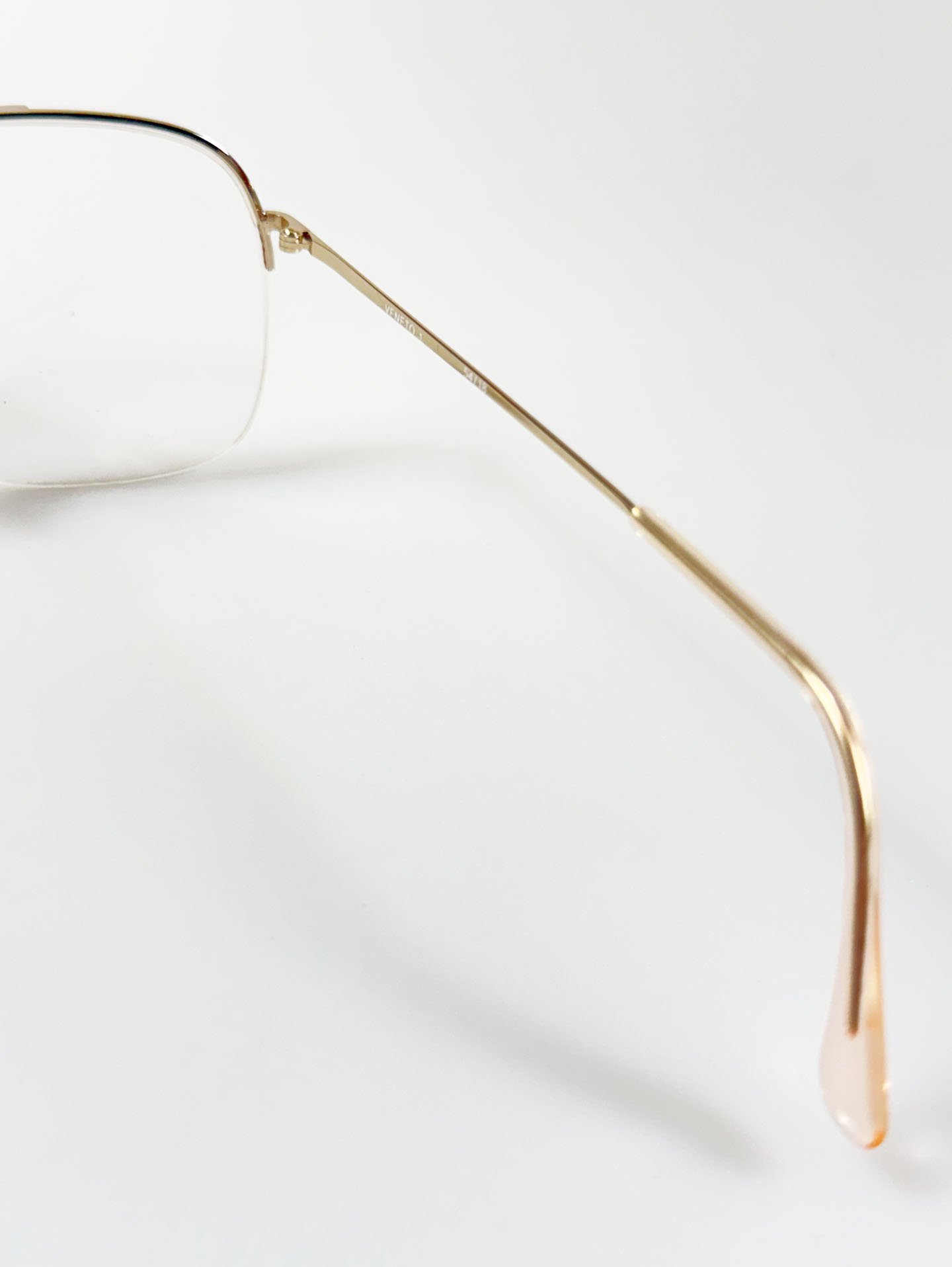90's Veneto Collection Gold Aviator Metal Frame Glasses