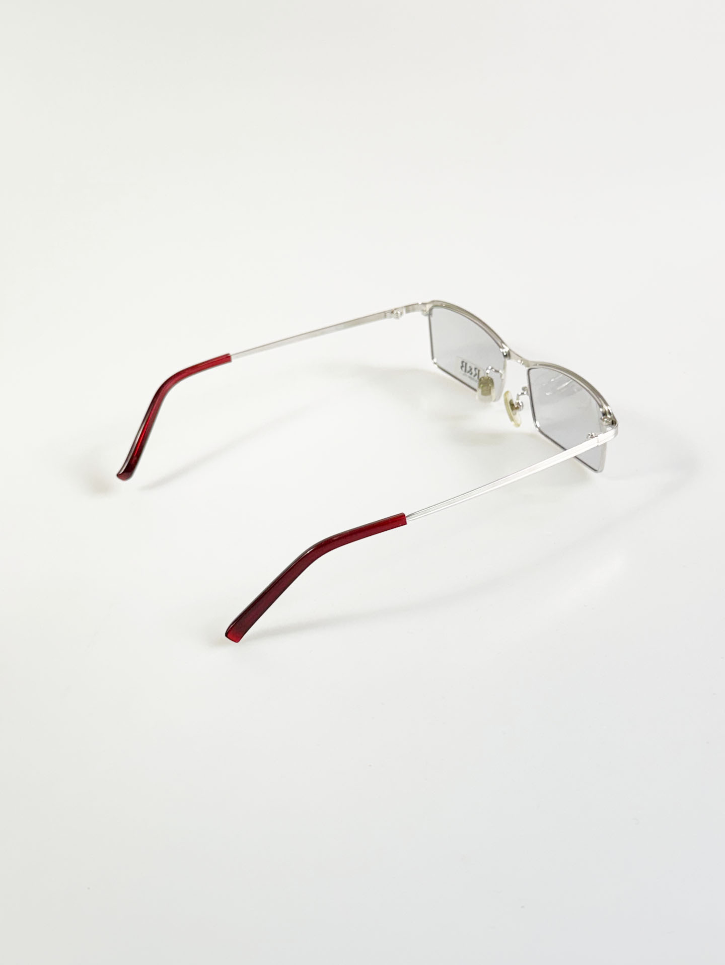 R&B Eyewear Slim Slim Square Metal Glasses