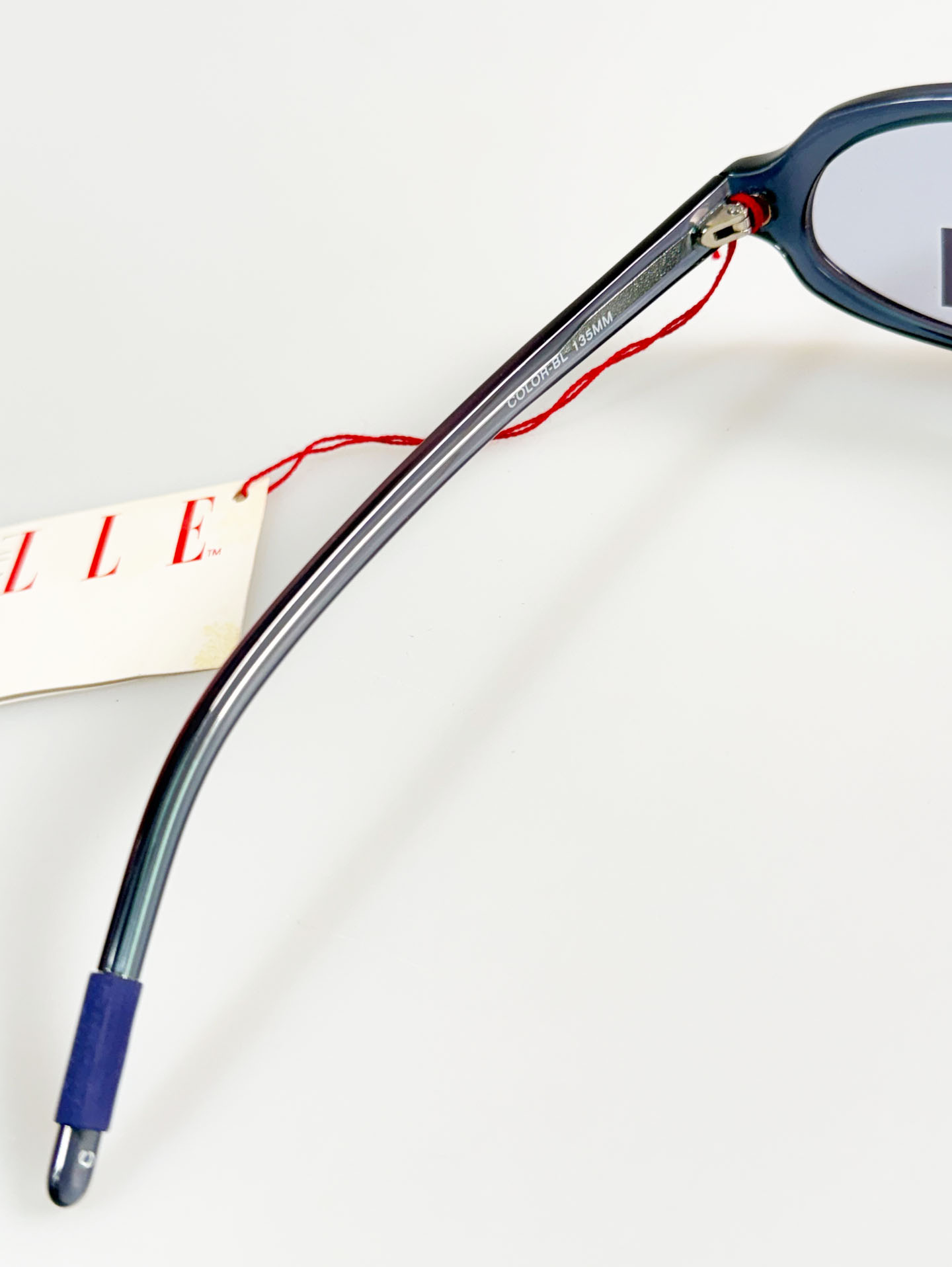 ELLE Translucent Blue Oval Frame Tint Sunglasses