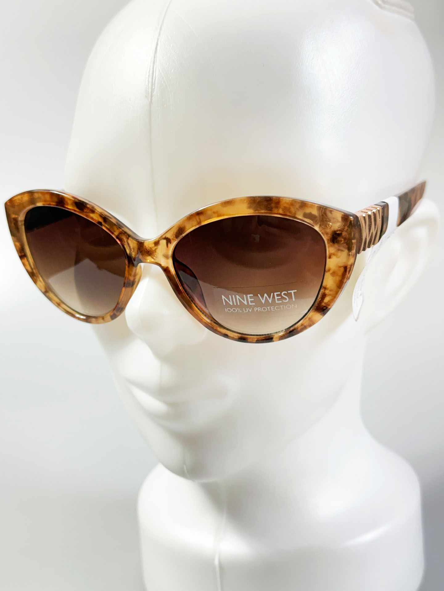 NINE WEST Tortoiseshell Cat-Eye Tint Sunglasses