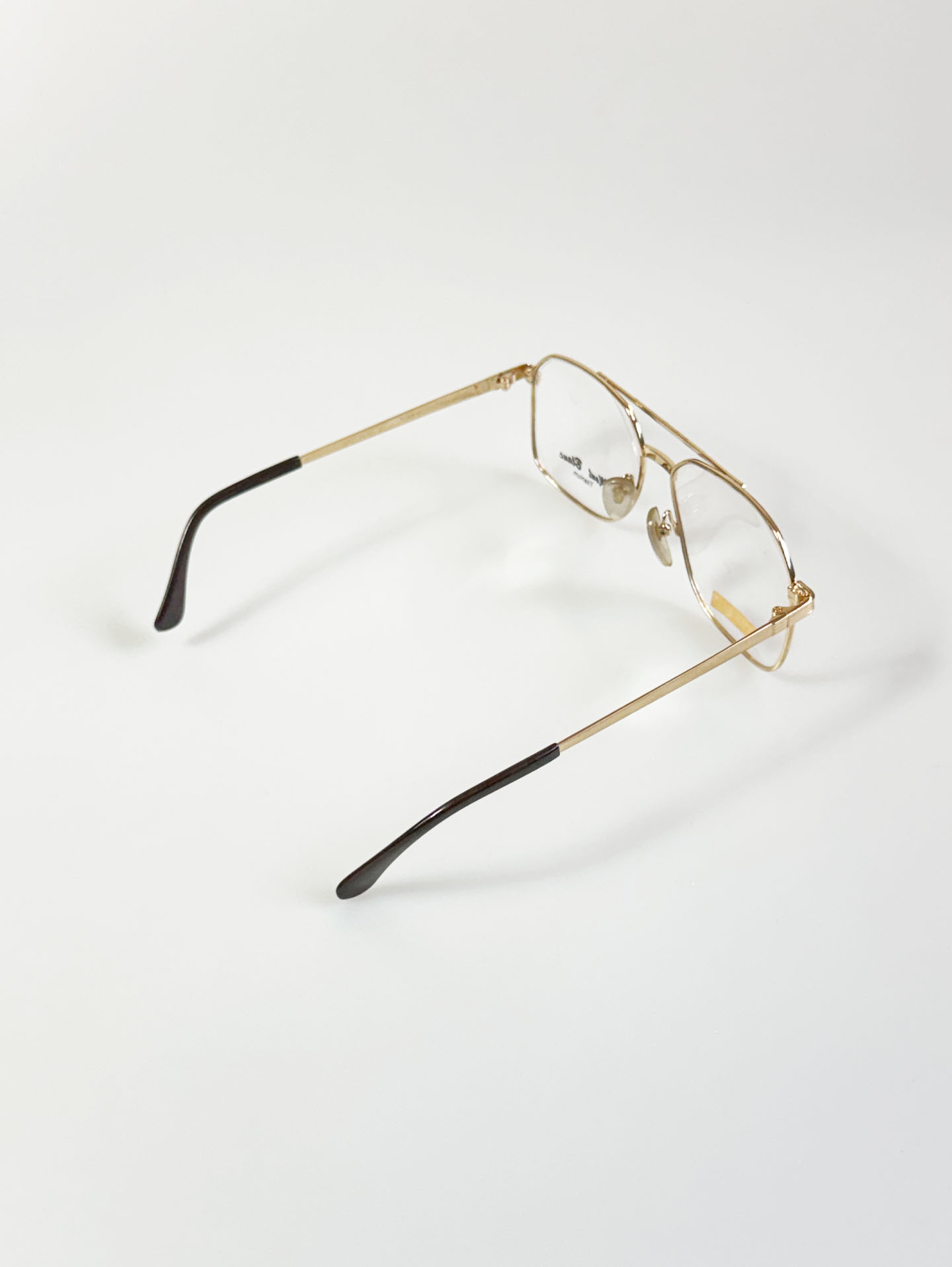 90's MONT BLANC Gold Titanium Boeing Frame Glasses