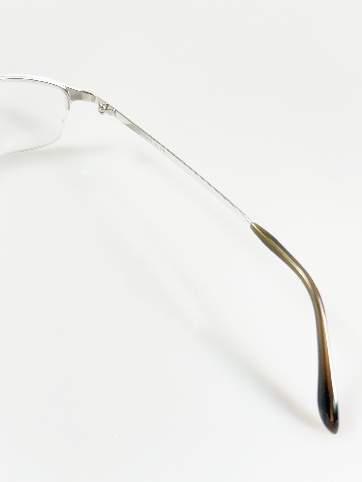IGEN Silver Square Half-Rim Metal Frame Glasses