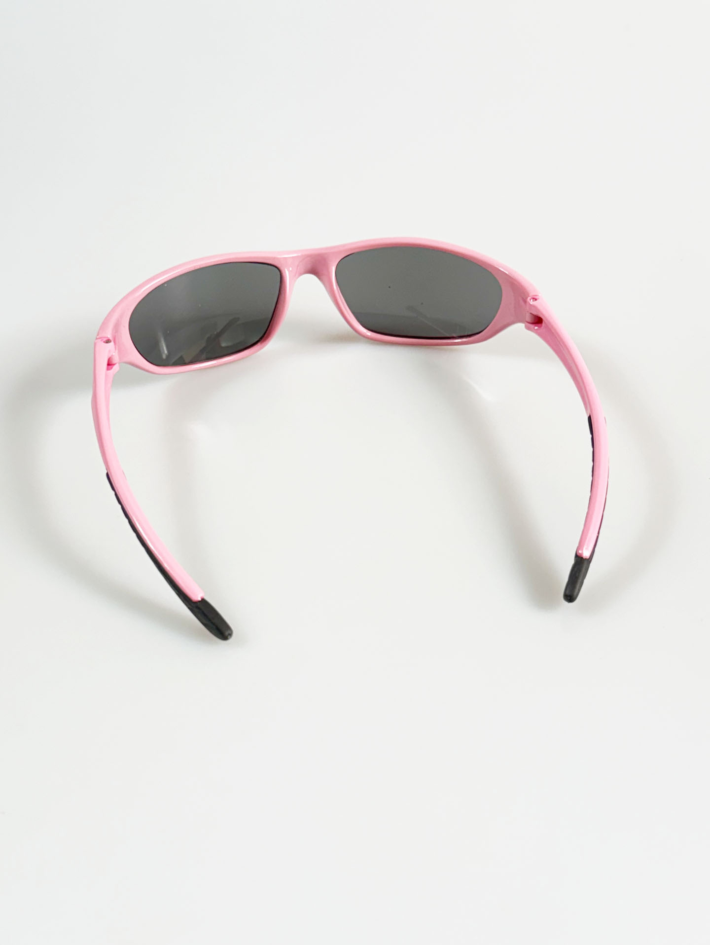 Pink Sport Wraparound Frame Sunglasses