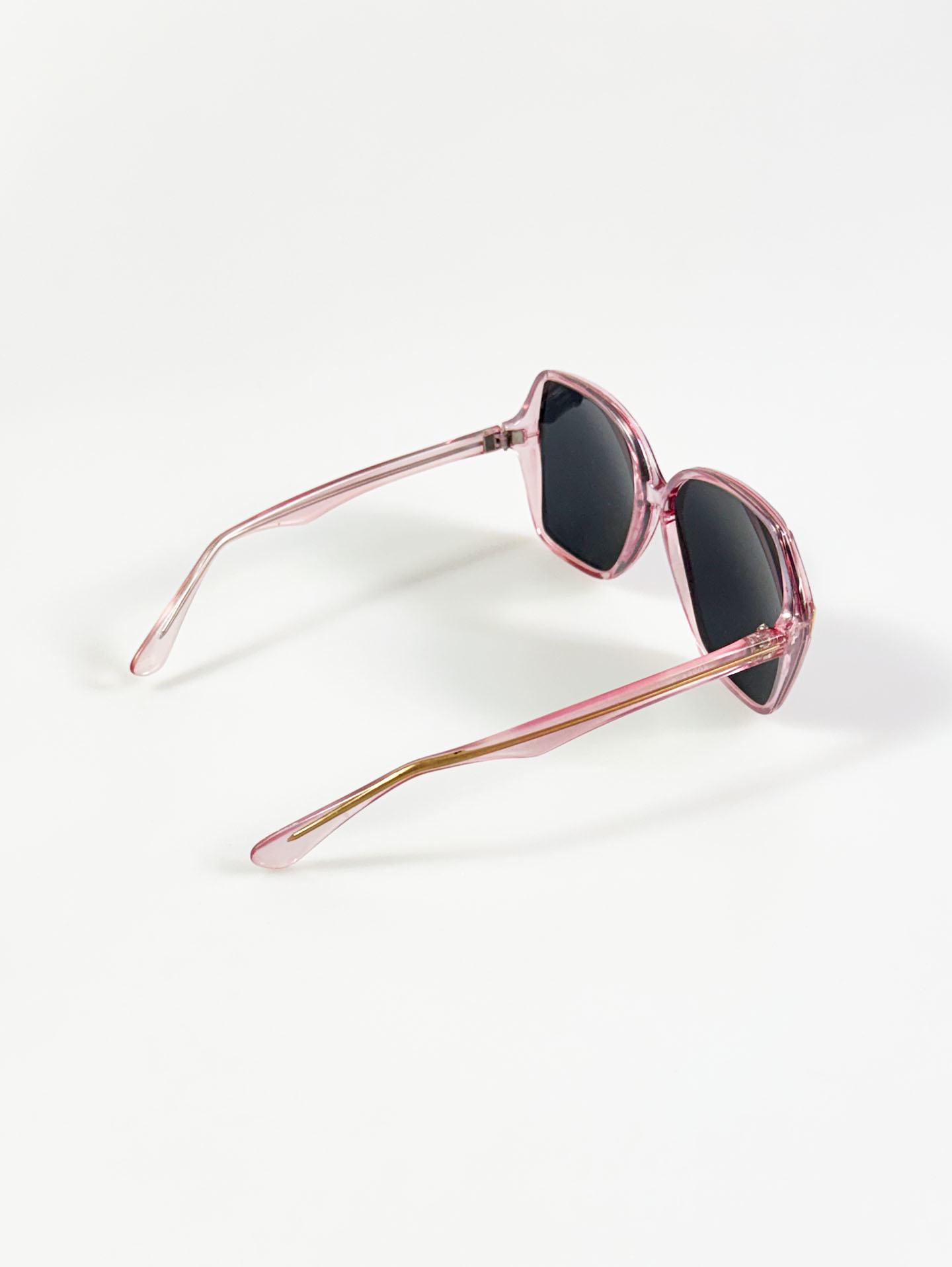 90's Oversized Bold Square Pink Frame Sunglasses