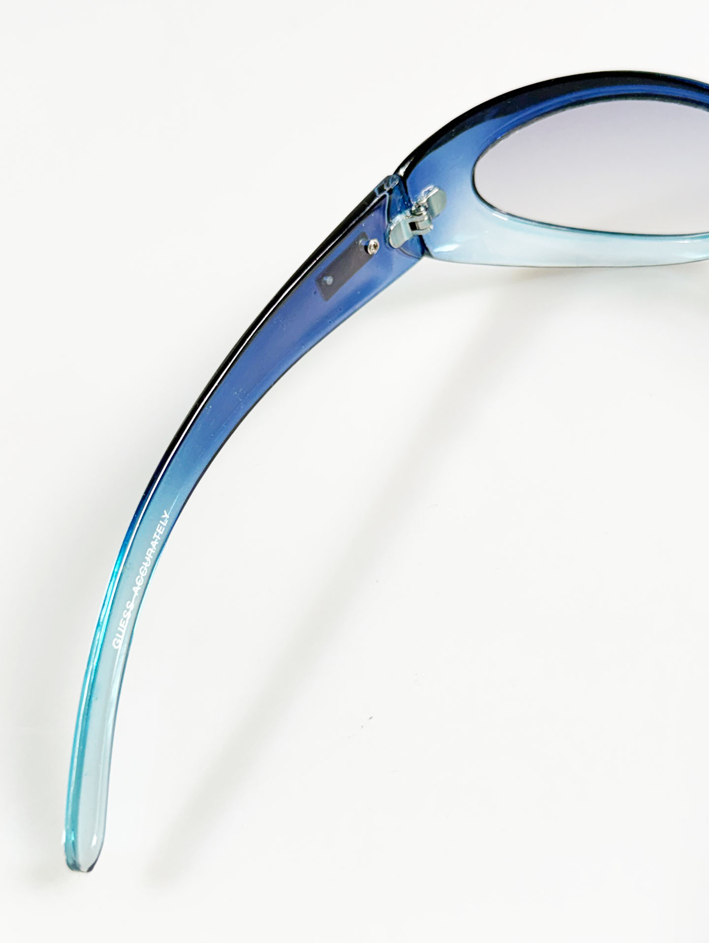GUESS Blue Gradient Bold Oval Tint Sunglasses