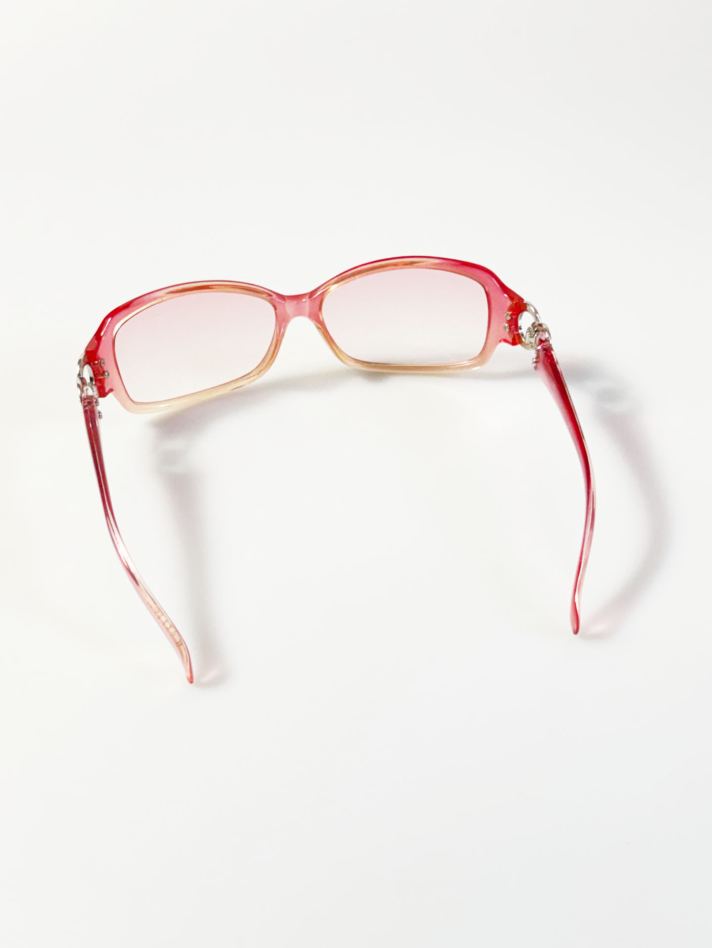 CAPRIO Pink Acetate Bold Square Tint Sunglasses