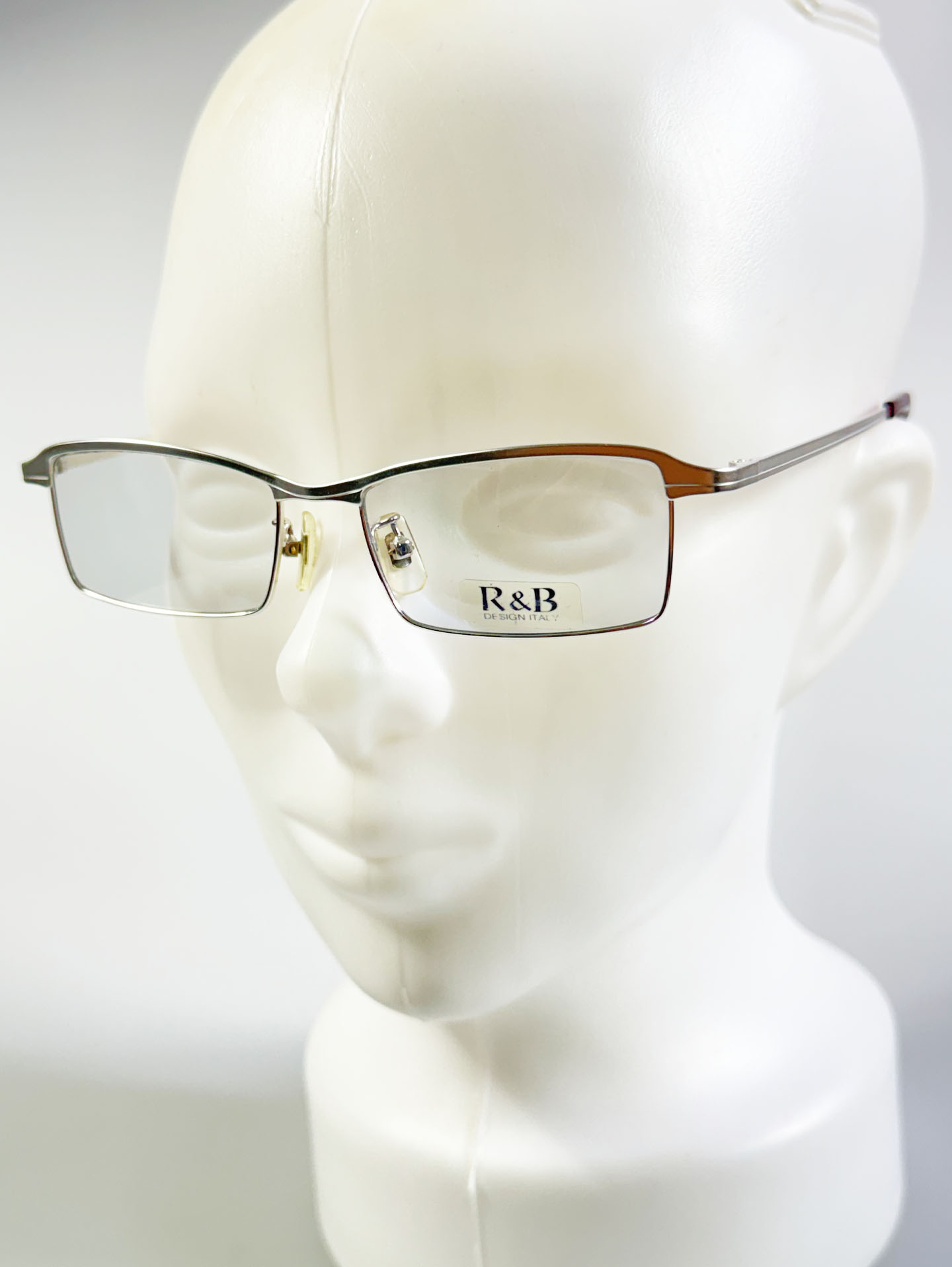 R&B Eyewear Slim Slim Square Metal Glasses