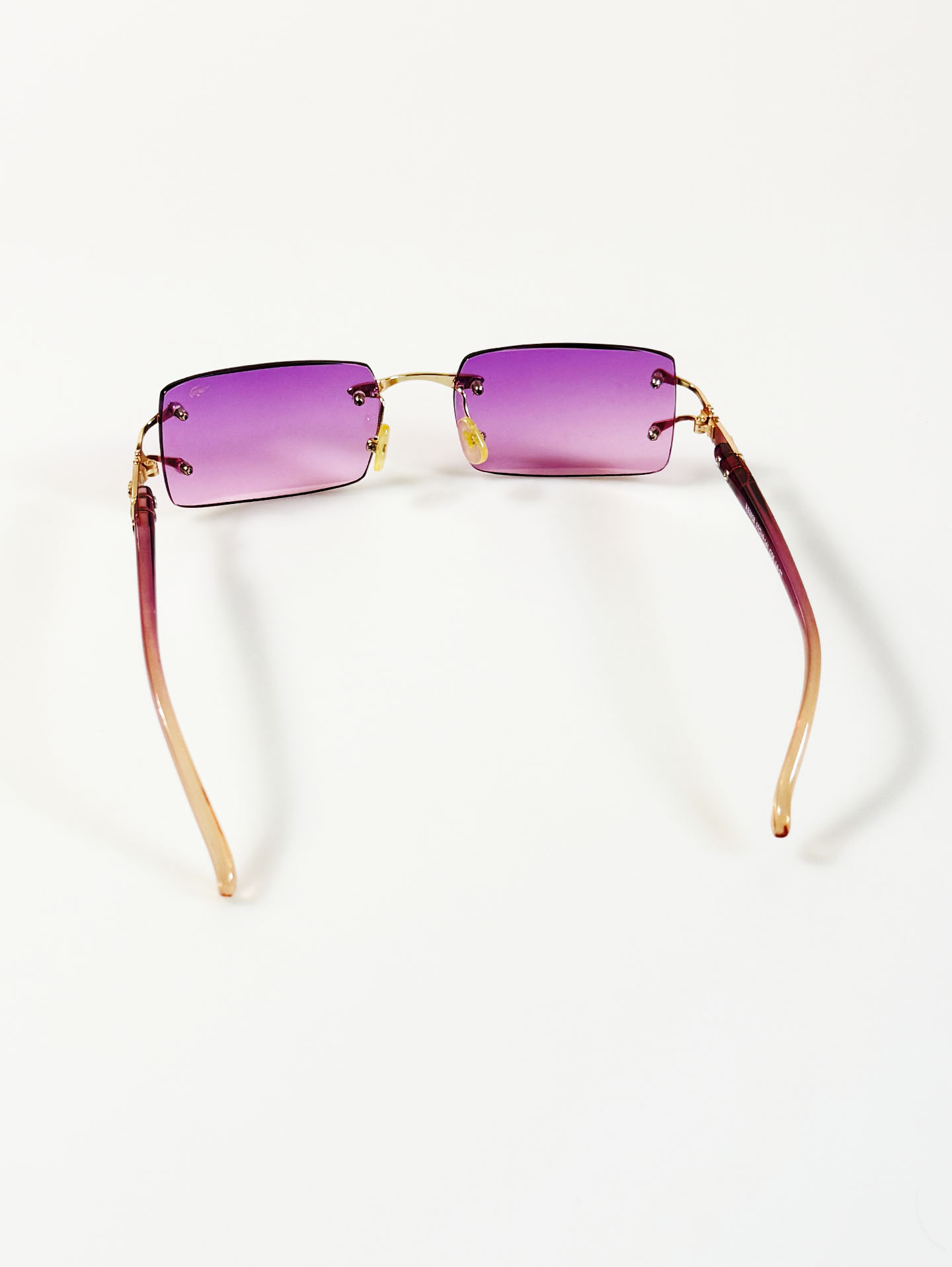 90's CROCOKIDS Rimless Square Metal Tint Sunglasses