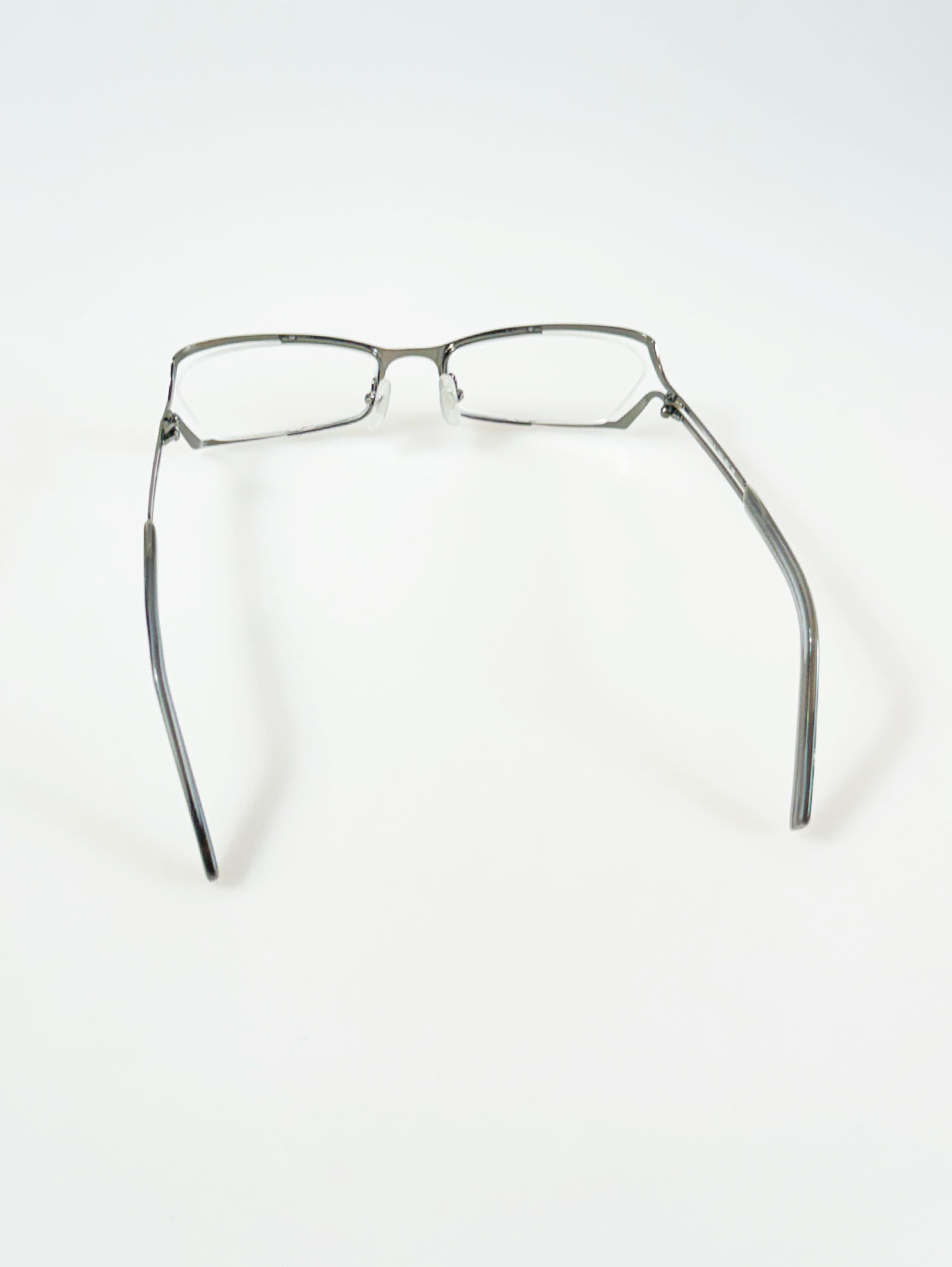 DENEBOLA Black & Silver Geometric Rectangular Glasses Collection / 2 Colors