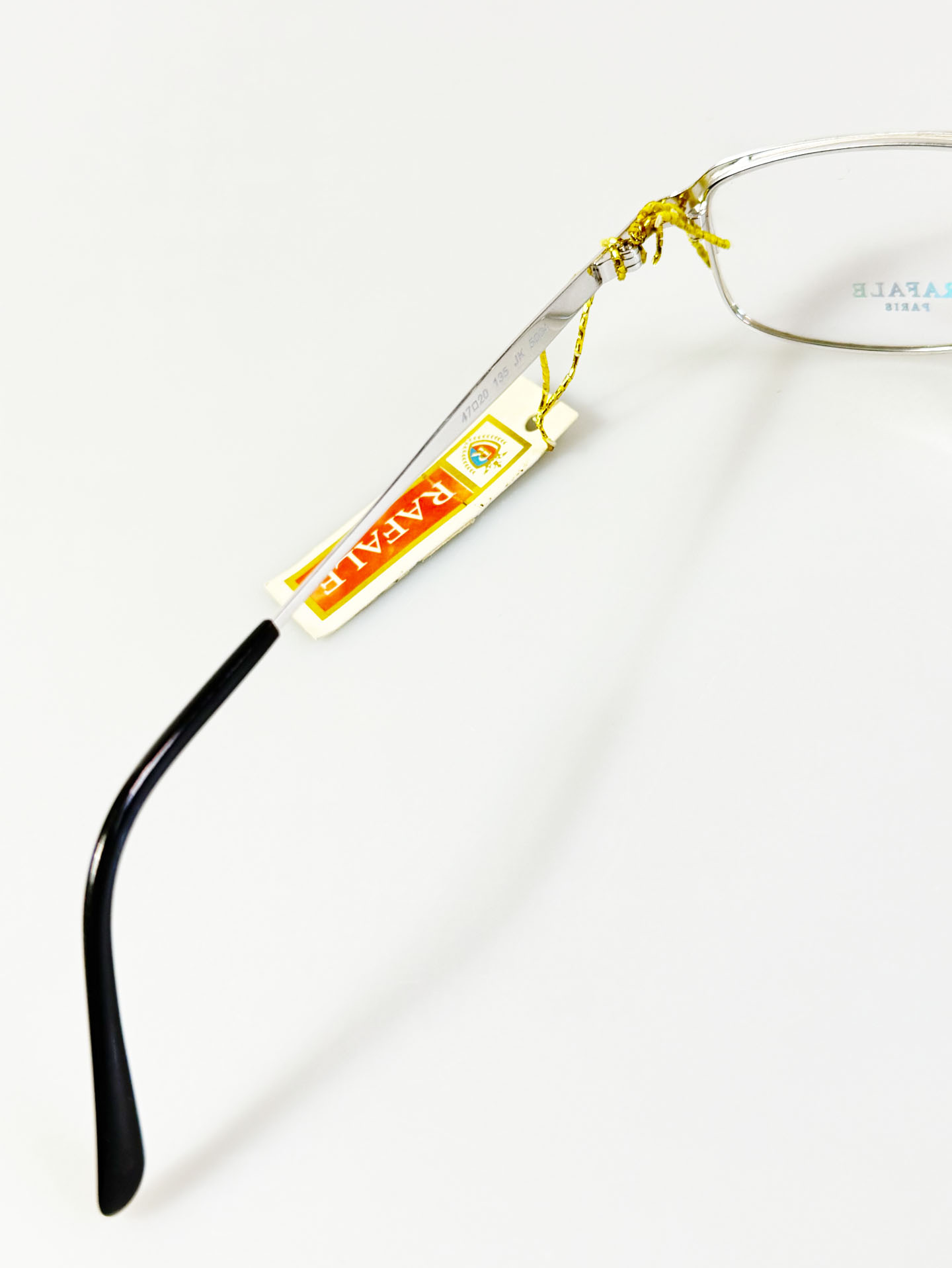 RAFALE Paris Silver Slim Square Metal Glasses