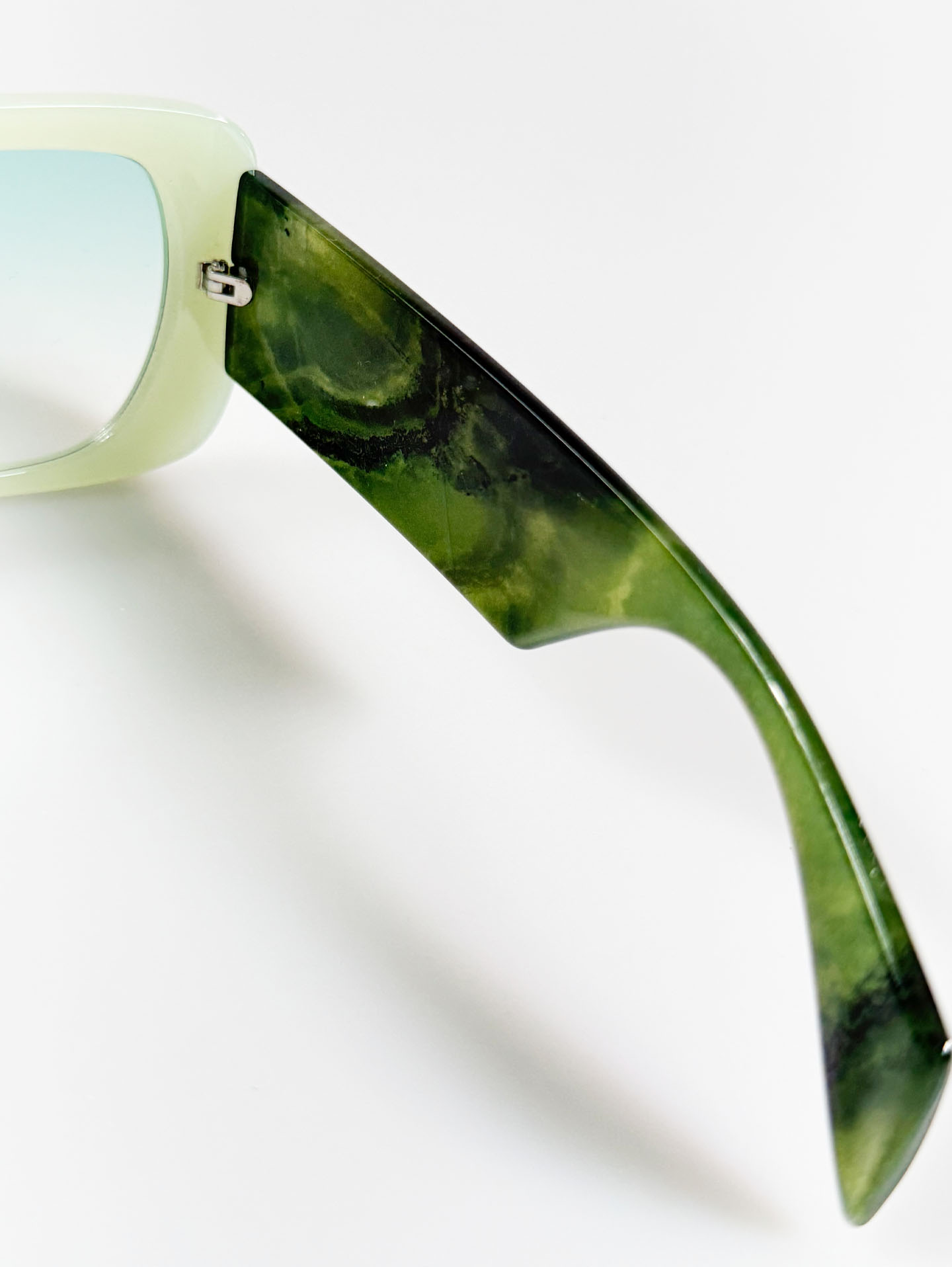 Mint Green Oversized Bold Square Tint Sunglasses