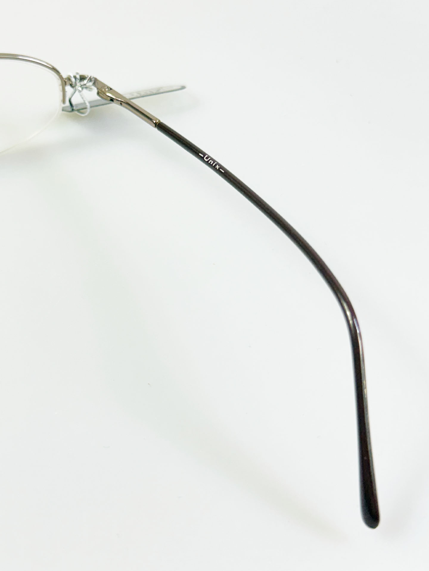 UNIX Silver Gold Oval Half-Rim Metal Glasses