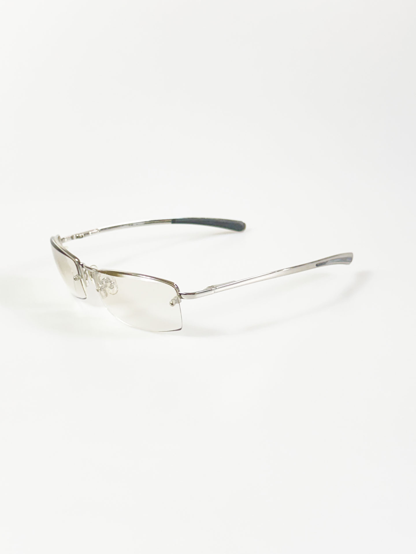 CAPRIO Rimless Square Metal Tinted Sunglasses