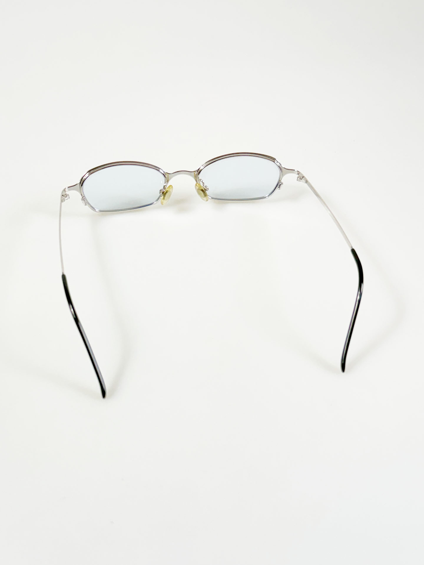 JEEP Silver Slim Oval Metal Frame Tint Glasses