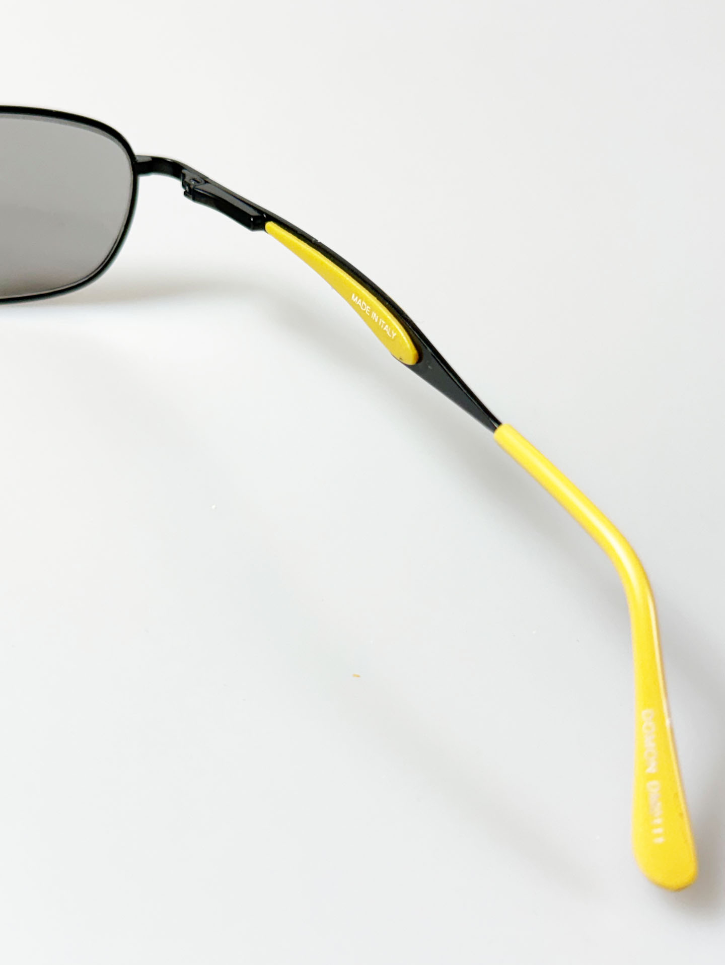 90's DOMON Black Slim Square Metal Sunglasses