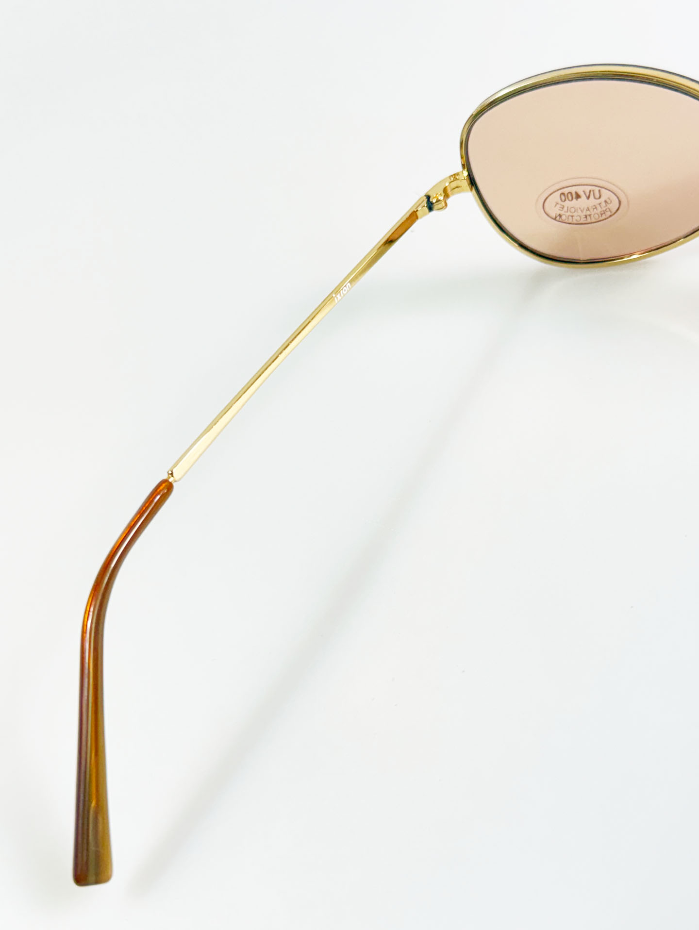 IXRON Rimless Cat-Eye Metal Tint Sunglasses