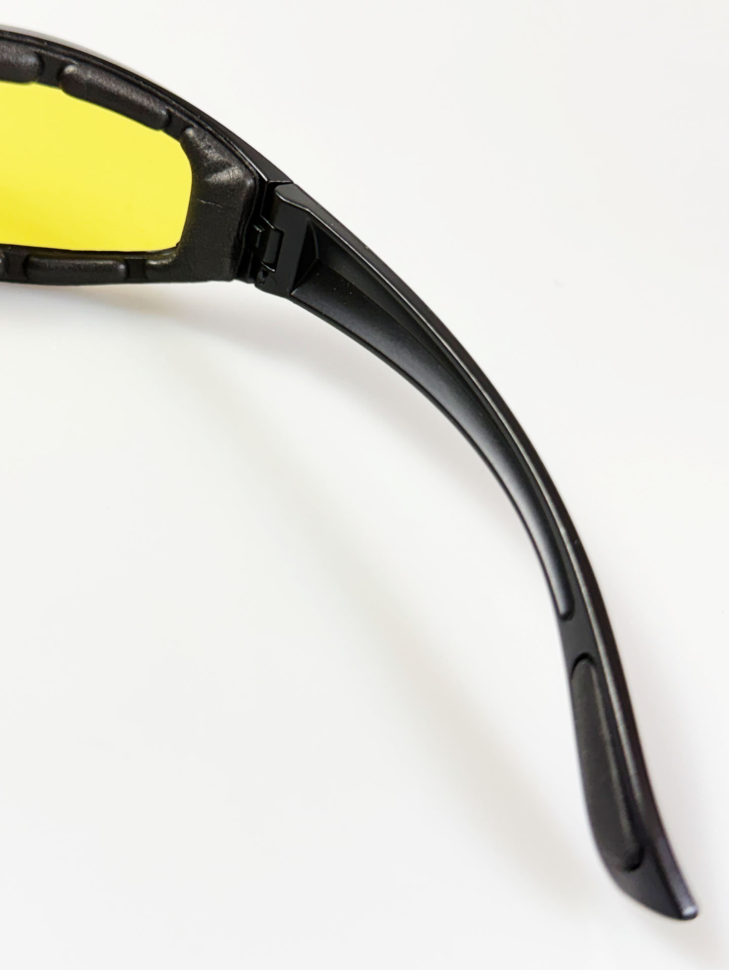 Black Bold Wraparound Yellow Lens Sport Sunglasses