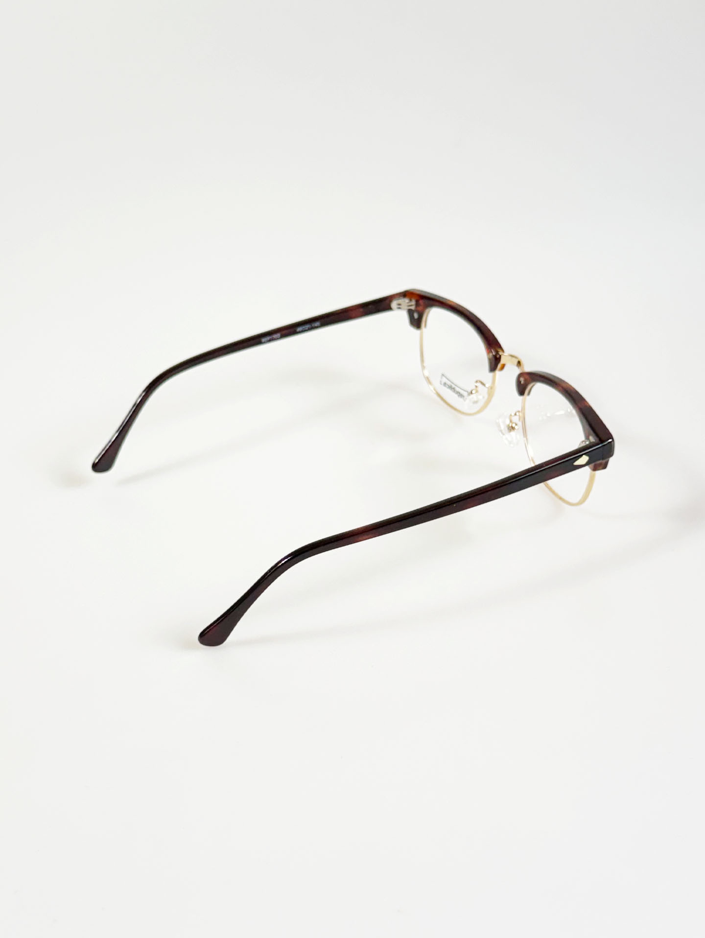 REPUBLICA Tortoiseshell Browline Combination Glasses