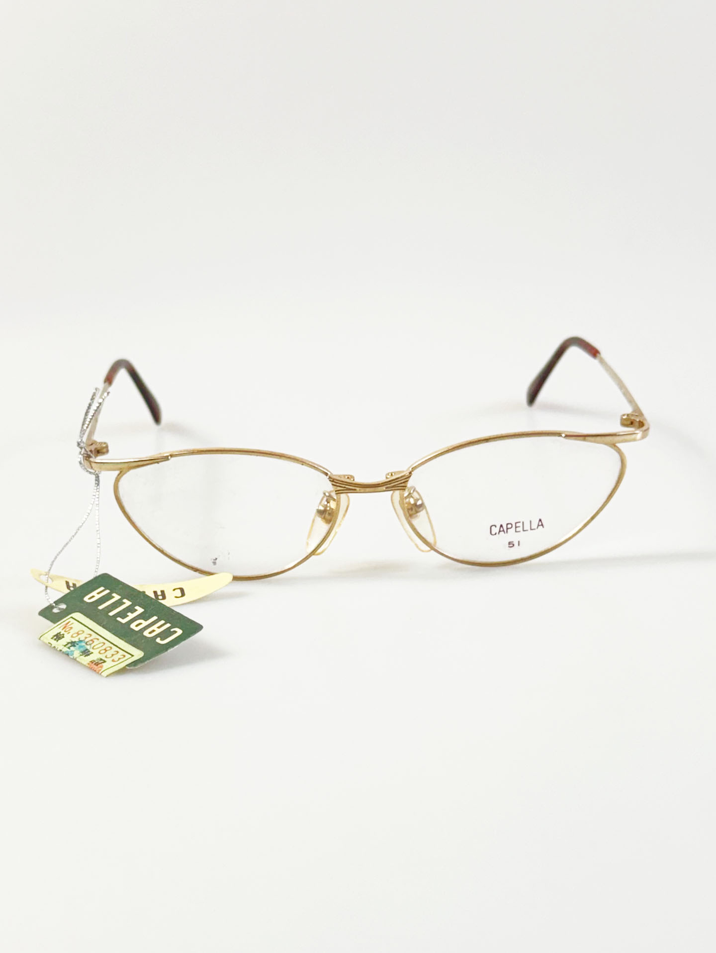 90's CAPELLA Gold Wellington Metal Frame Glasses