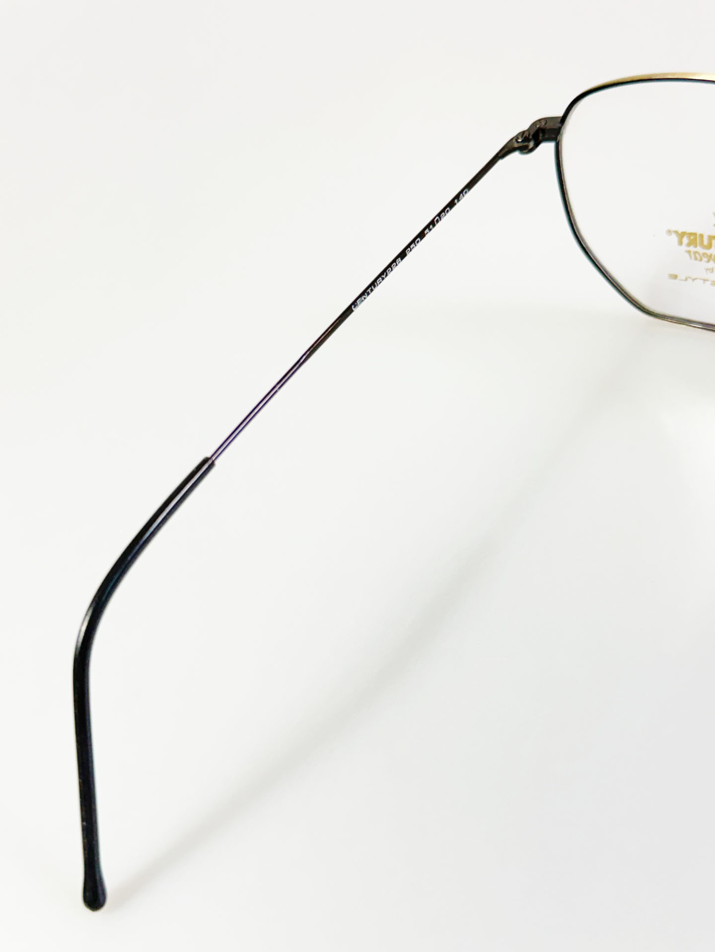 90's Century Eyewear Marble Square Metal Frame Glasses