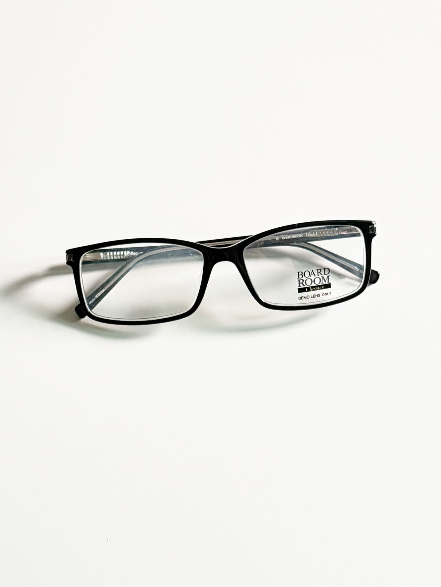 BOARD ROOM Black Square Horn-Rim Frame Glasses