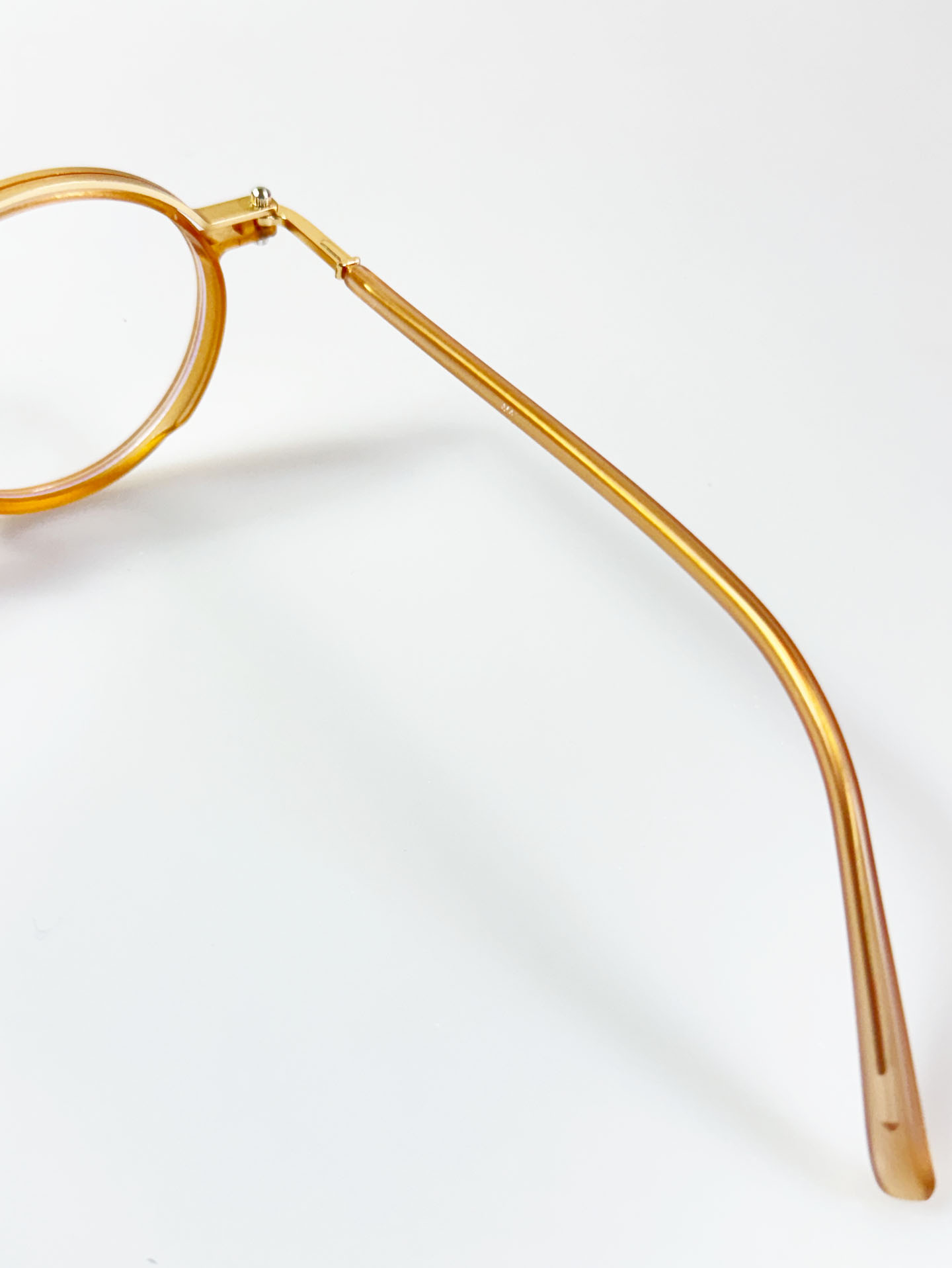 Classic Round Brown Combo Frame Glasses