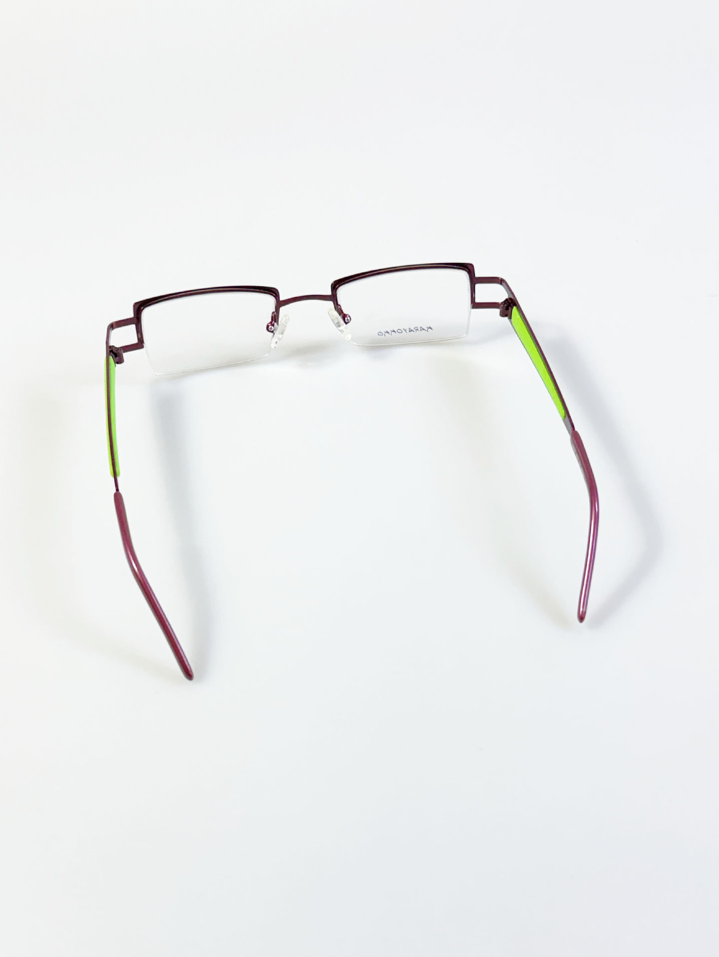 KARAYOKKO Square Half-Rim Metal Glasses