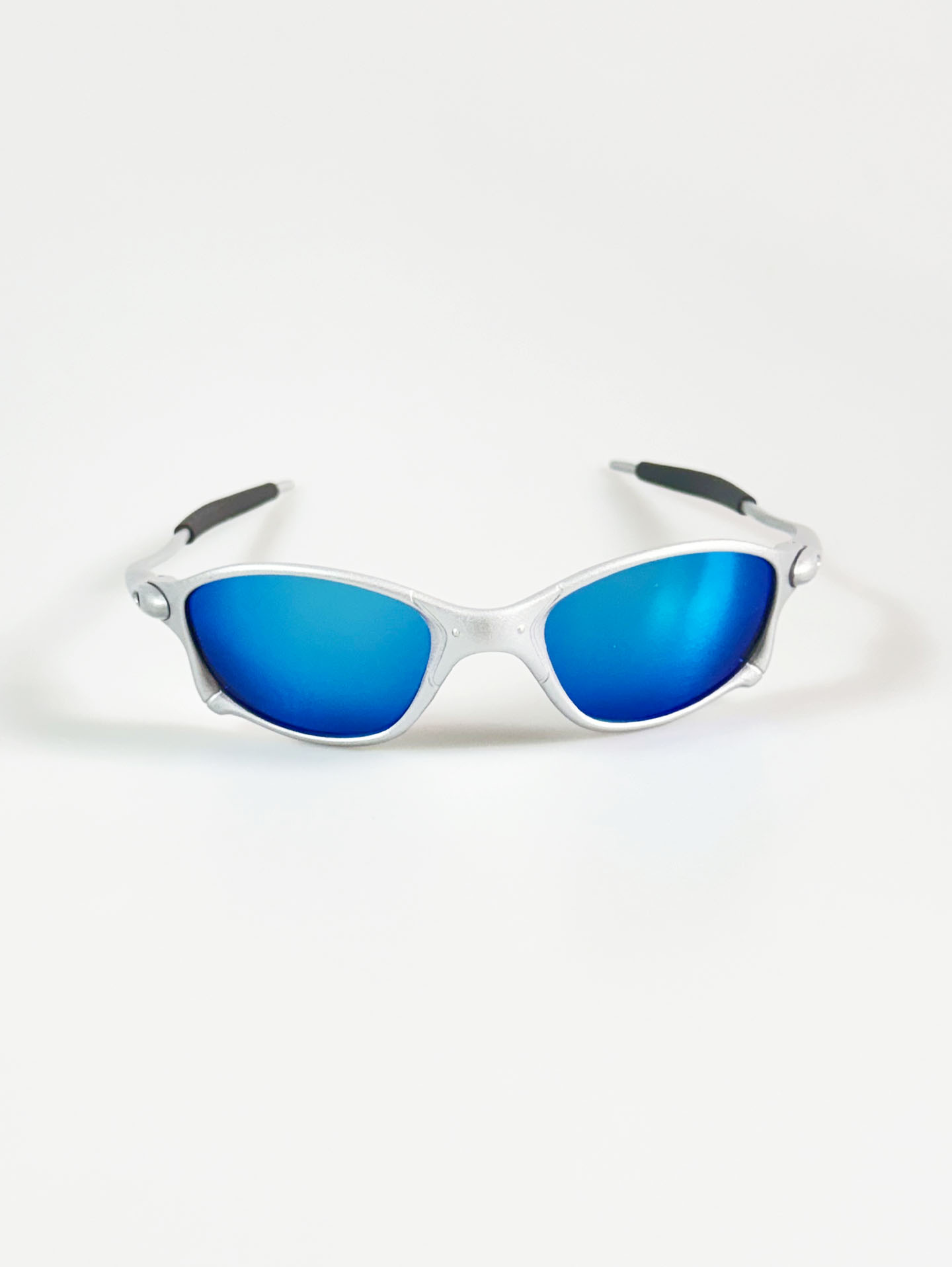 Silver Wraparound Sport Shield Frame Sunglasses