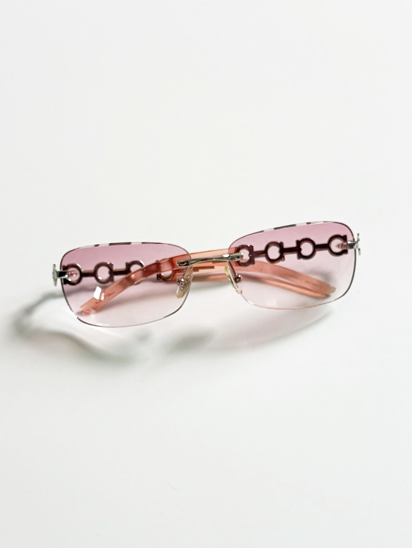 CAPRIO Rimless Square Metal Tint Sunglasses