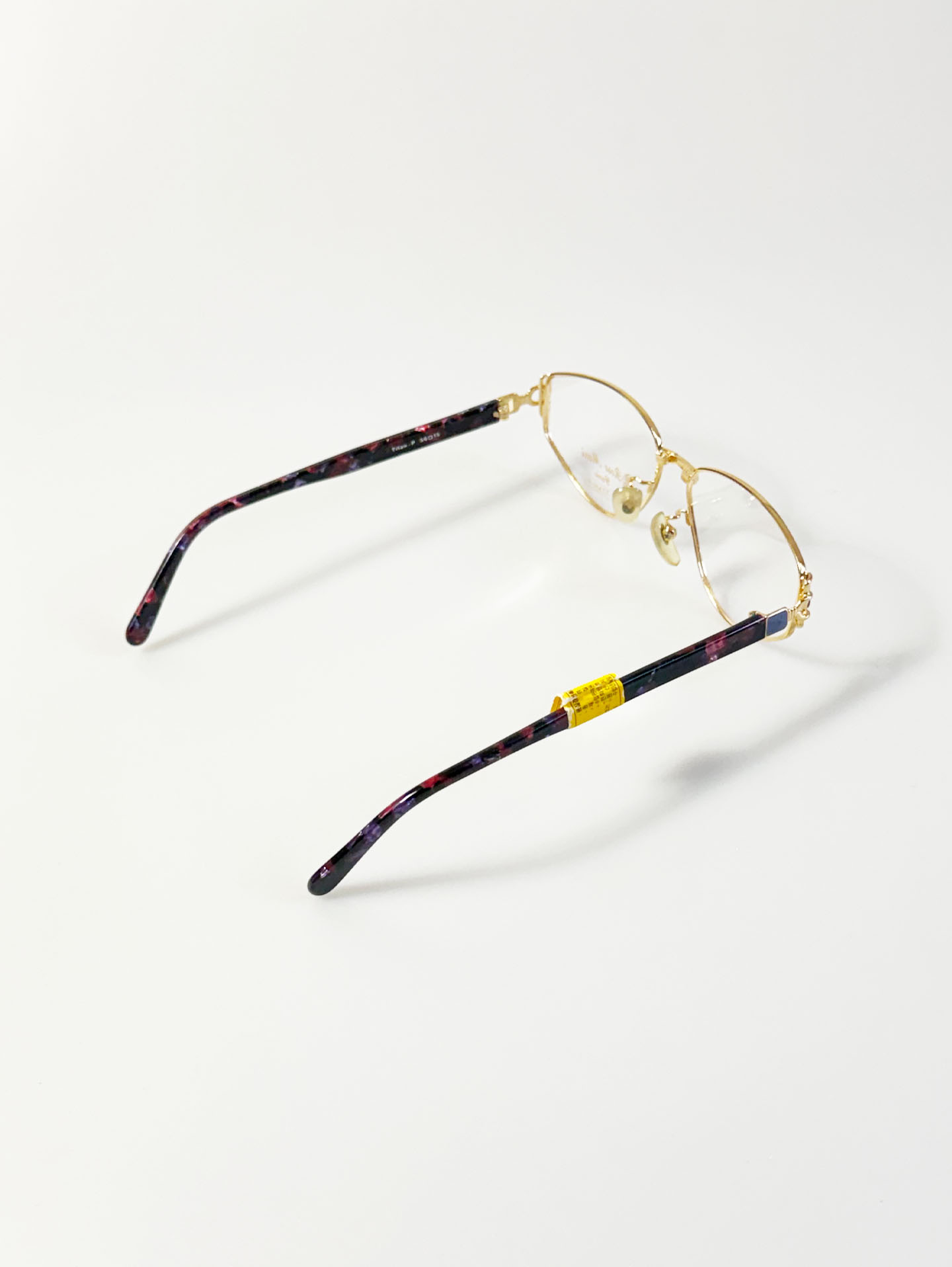 Rose Mari Paris Gold Titanium Slim Oval Frame Glasses