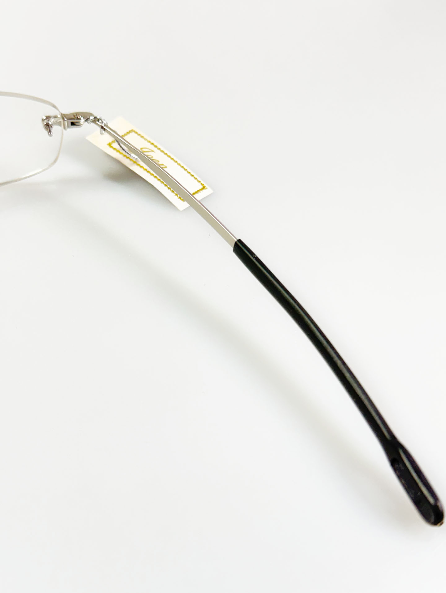 JEEP Silver Rimless Square Metal Glasses