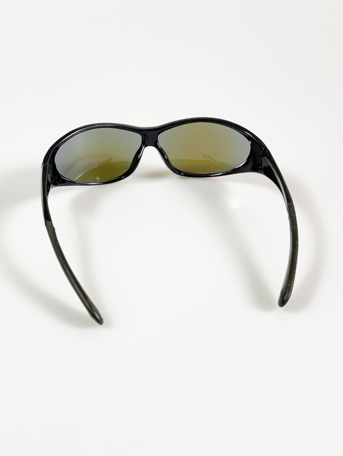 Black Wraparound Sport Frame Sunglasses