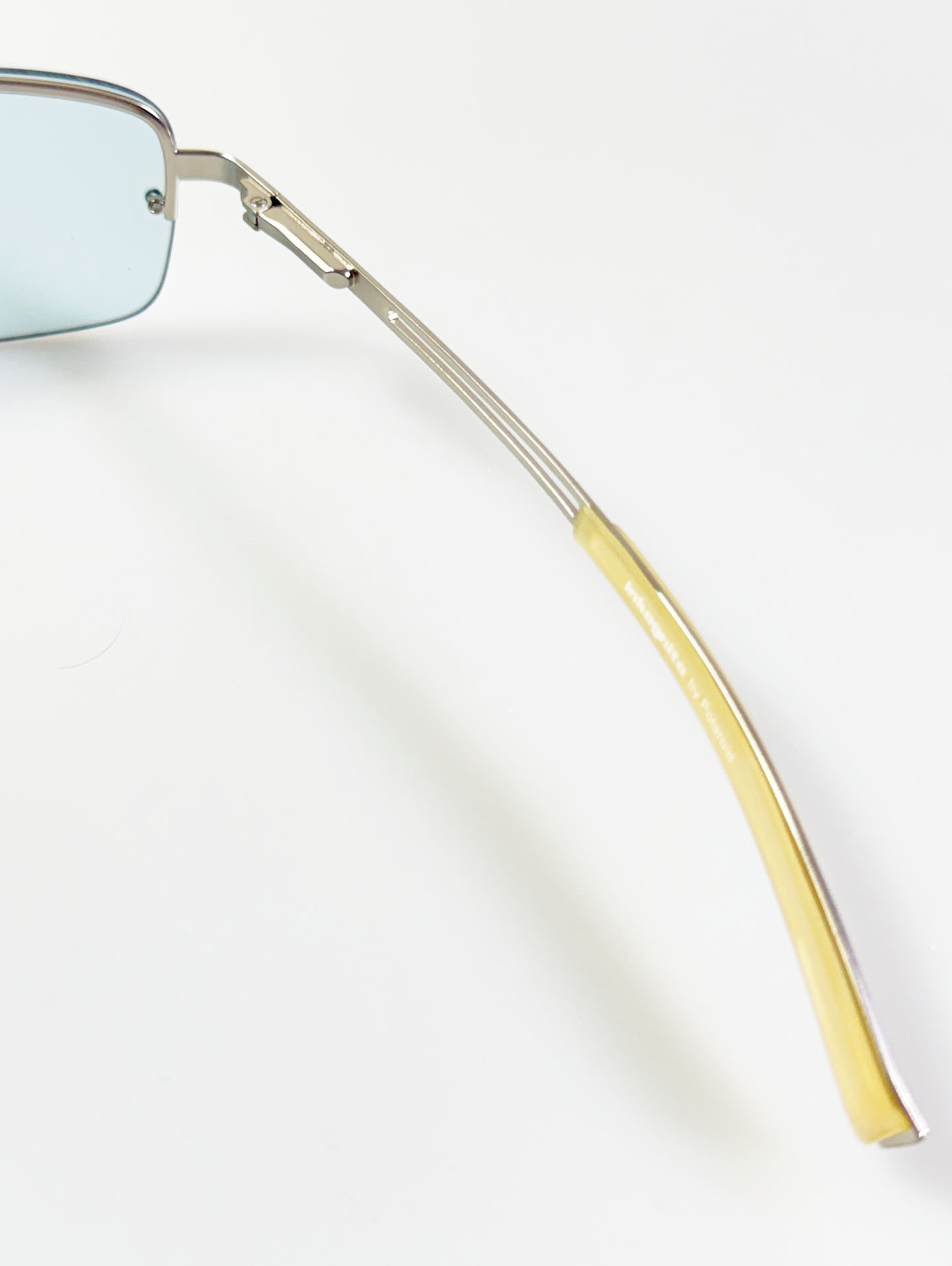 INKOGNITO Rimless Square Metal Blue Tint Sunglasses