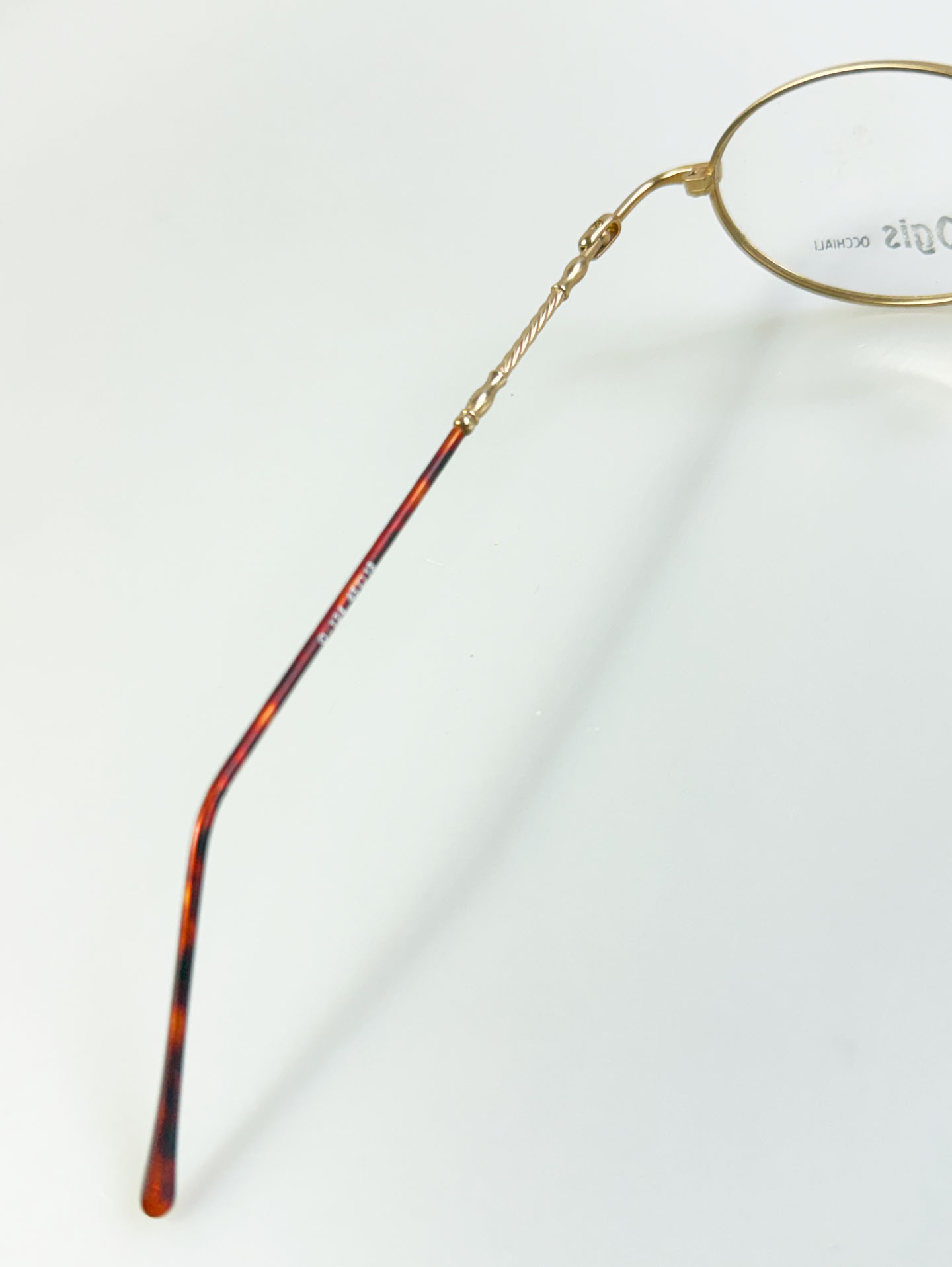 OGIS OCCHIALI Gold Slim Oval Metal Glasses