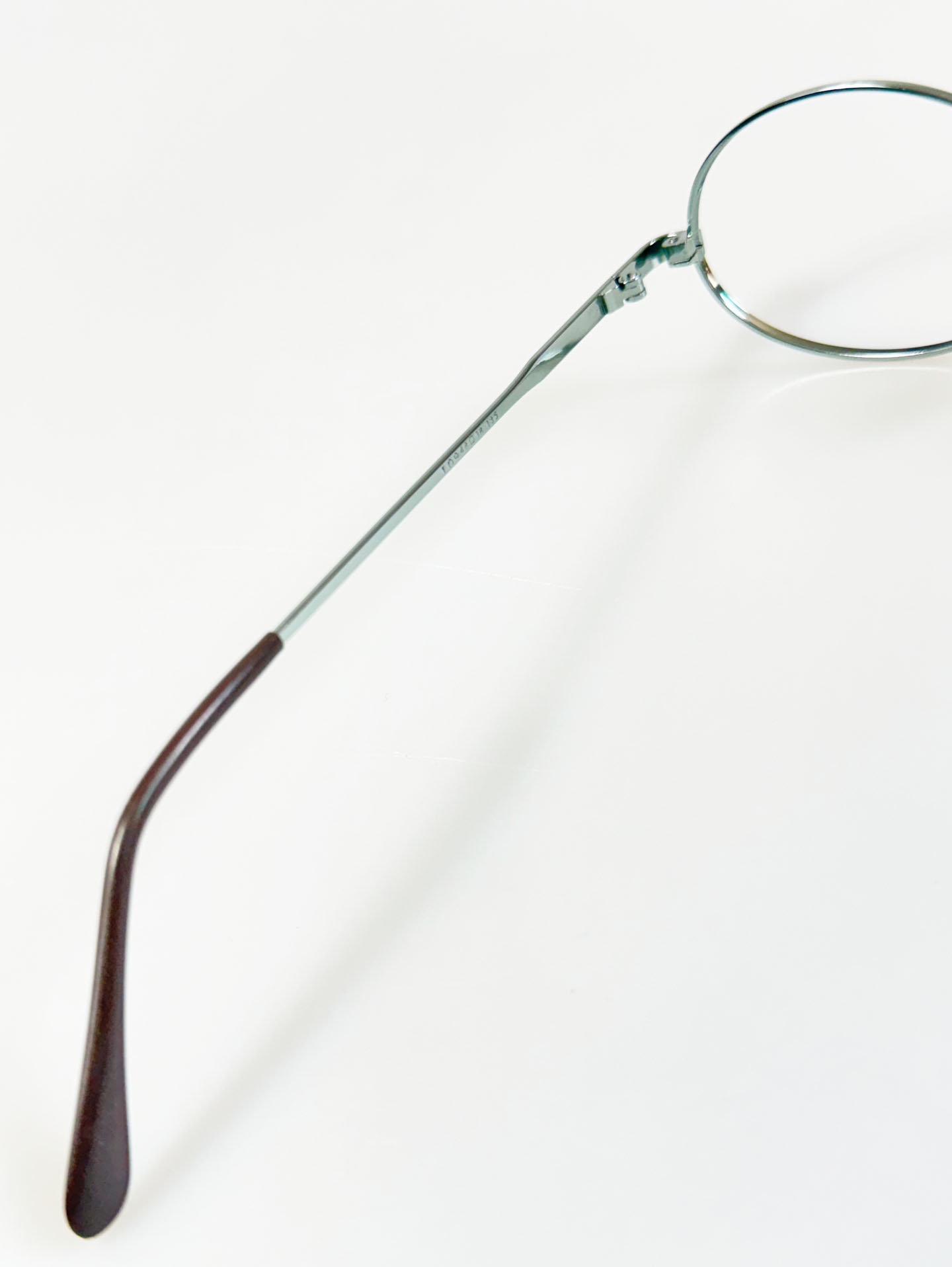 90's WATTS Silver Oval Metal Frame Glasses