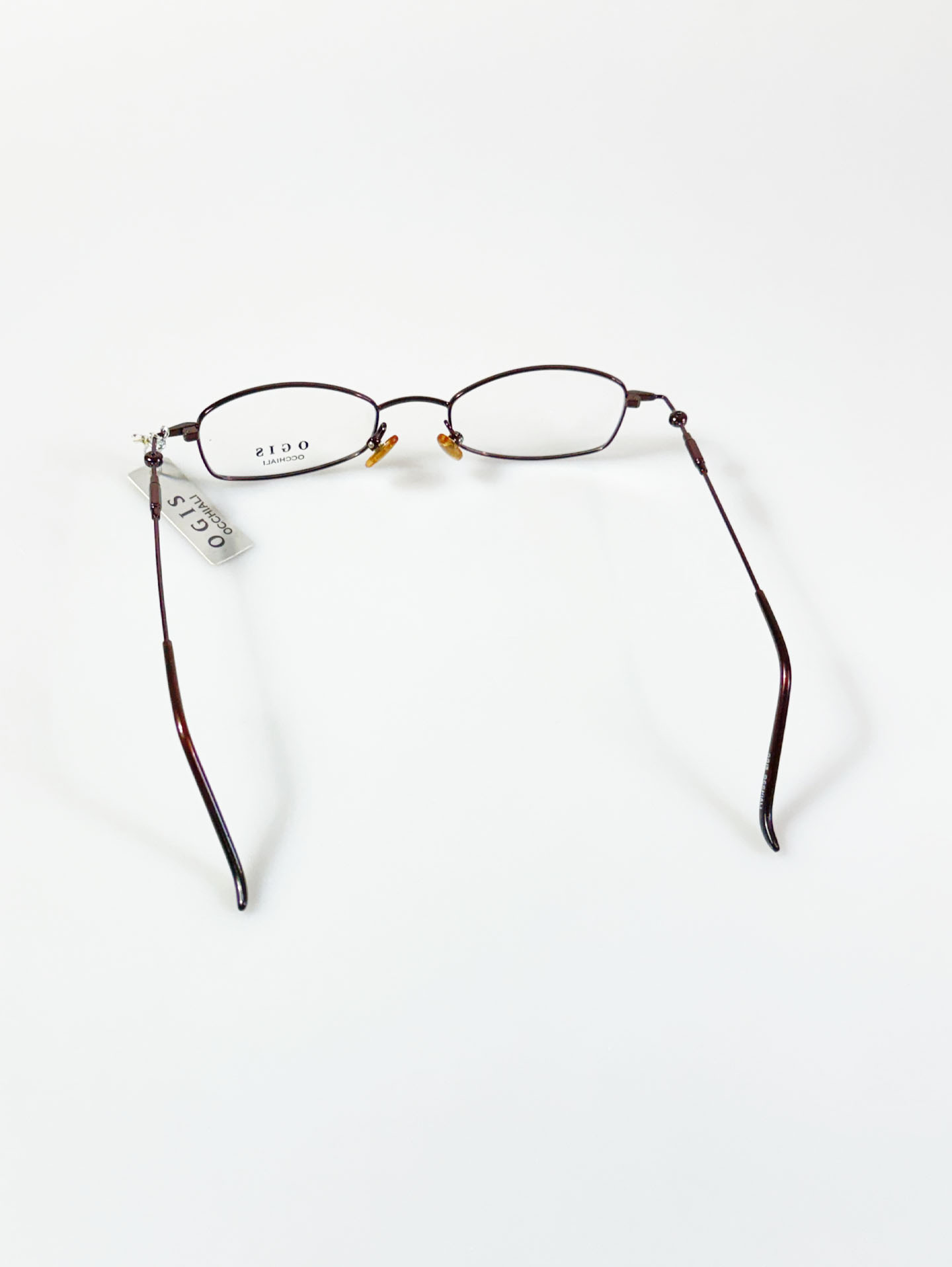 OGIS OCCHIALI Slim Square Metal Frame Glasses