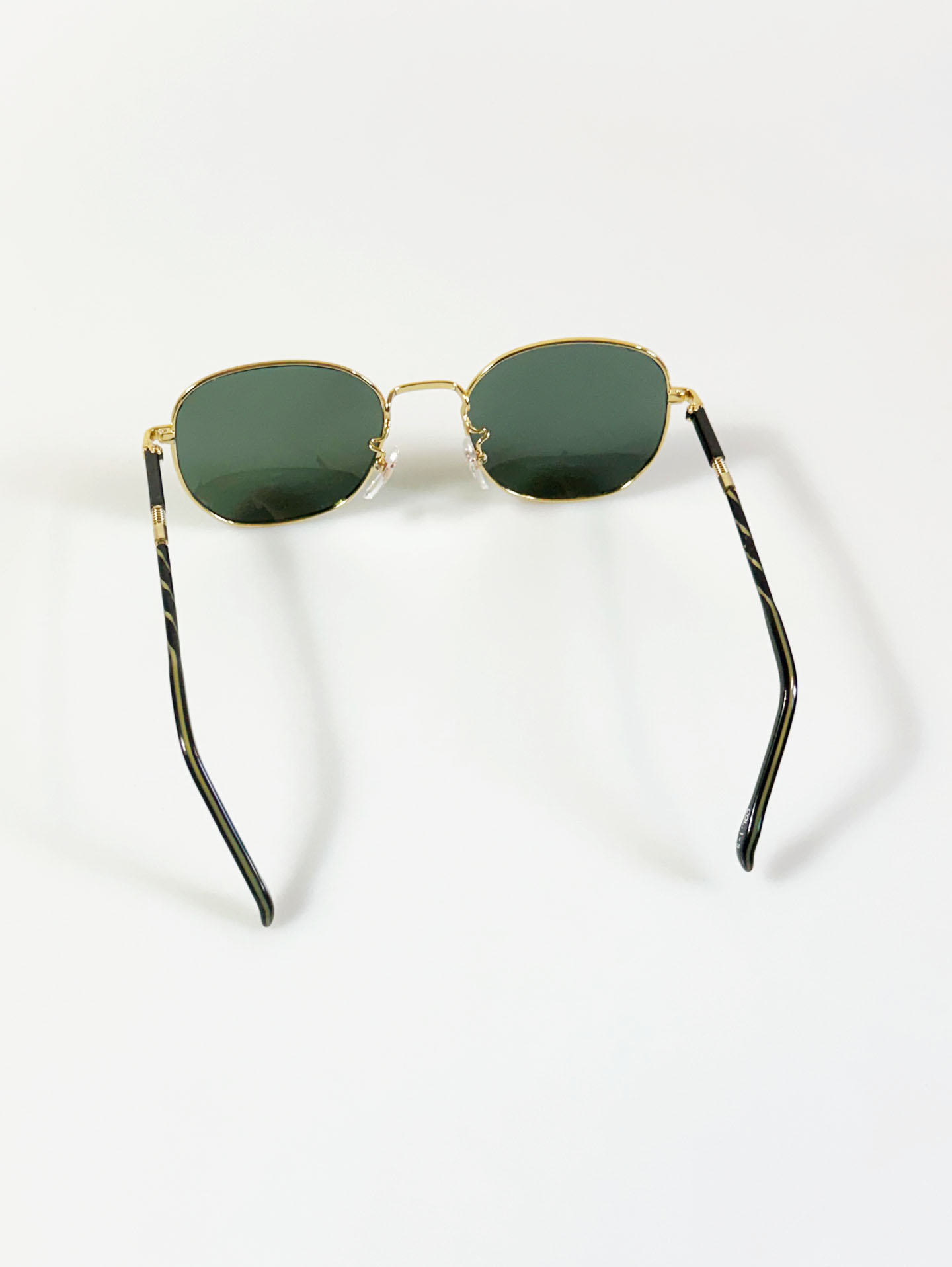 90’s Gold Metal Slim Square Frame Sunglasses