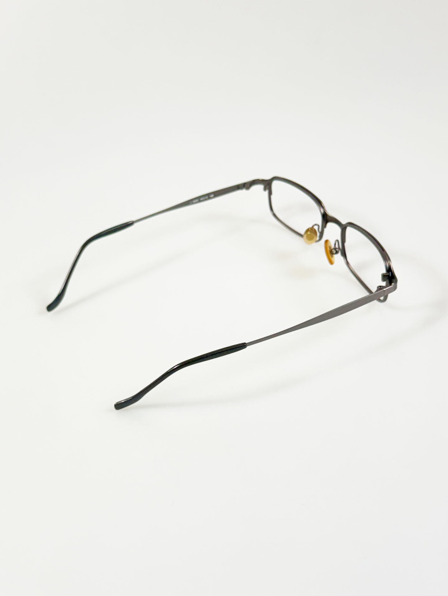 JEEP Dark Silver Slim Square Metal Glasses