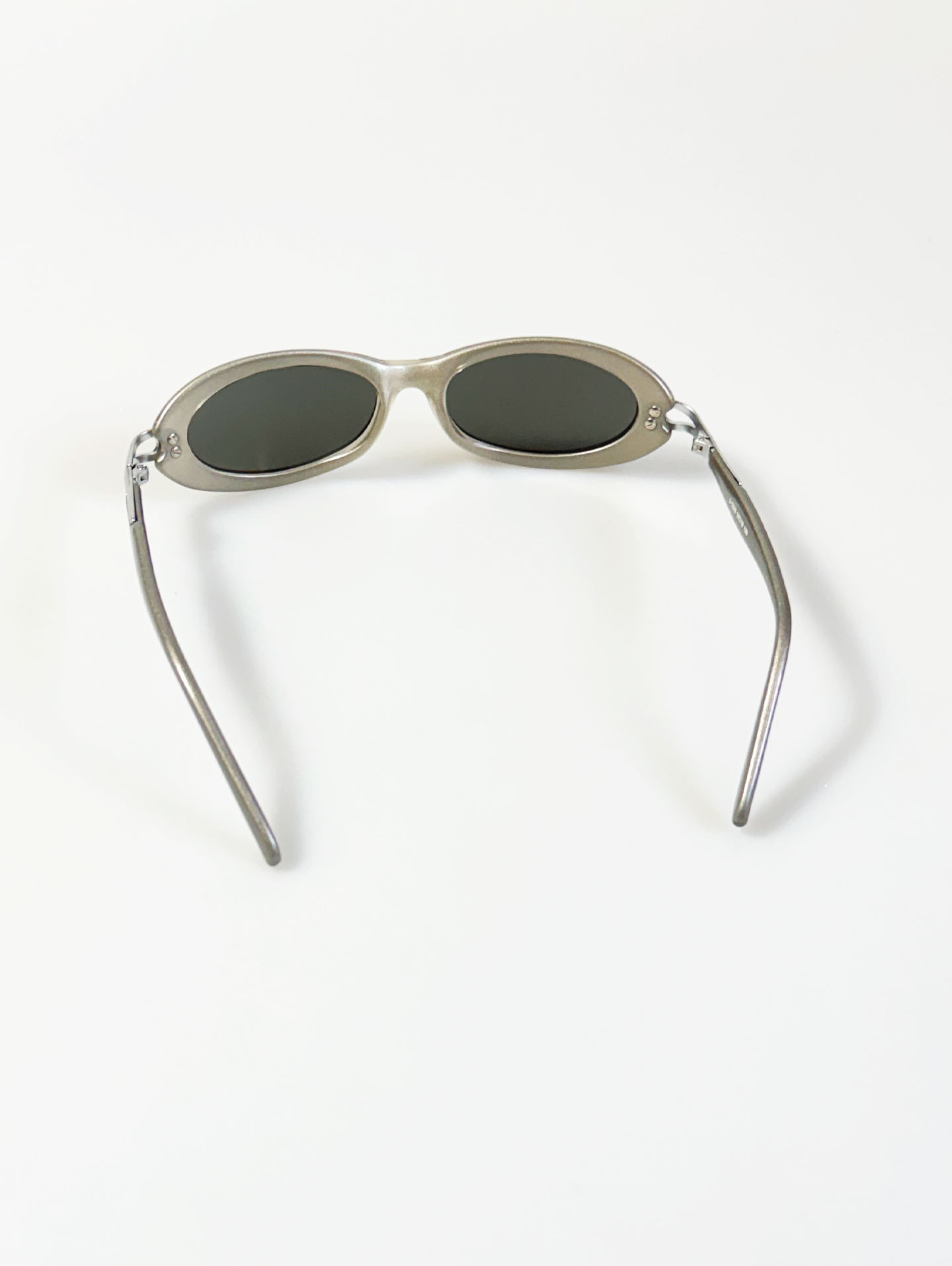 90's SERENO Bold Oval Combination Frame Sunglasses